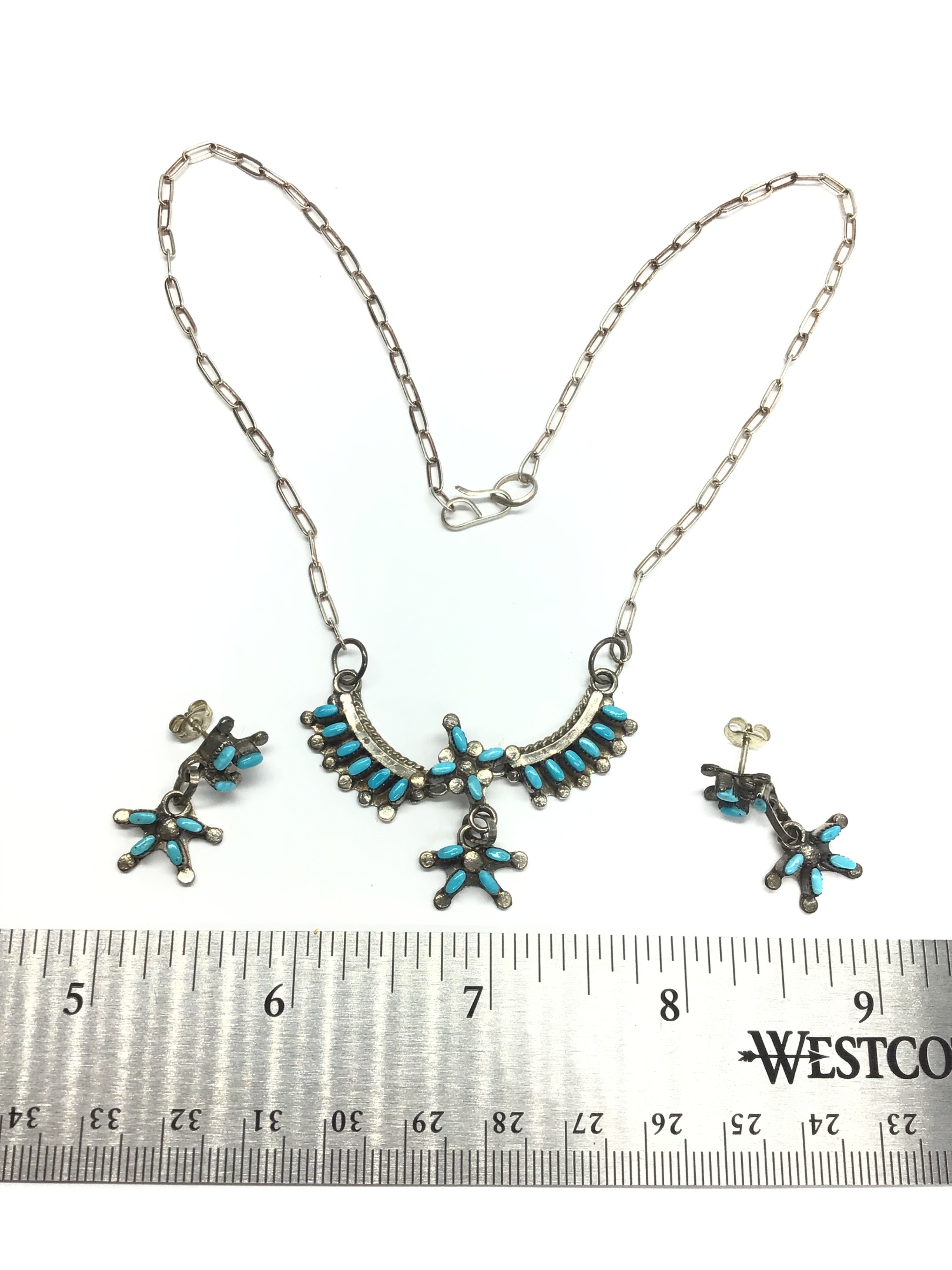 Zuni handmade jewelry set