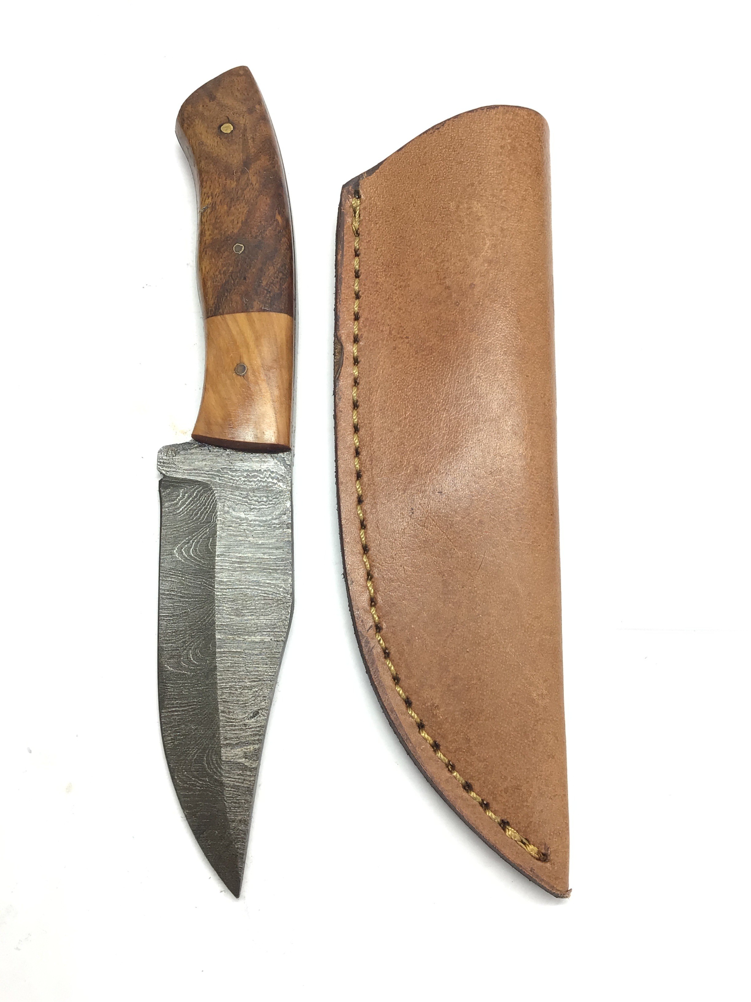 Damascus skinning knife