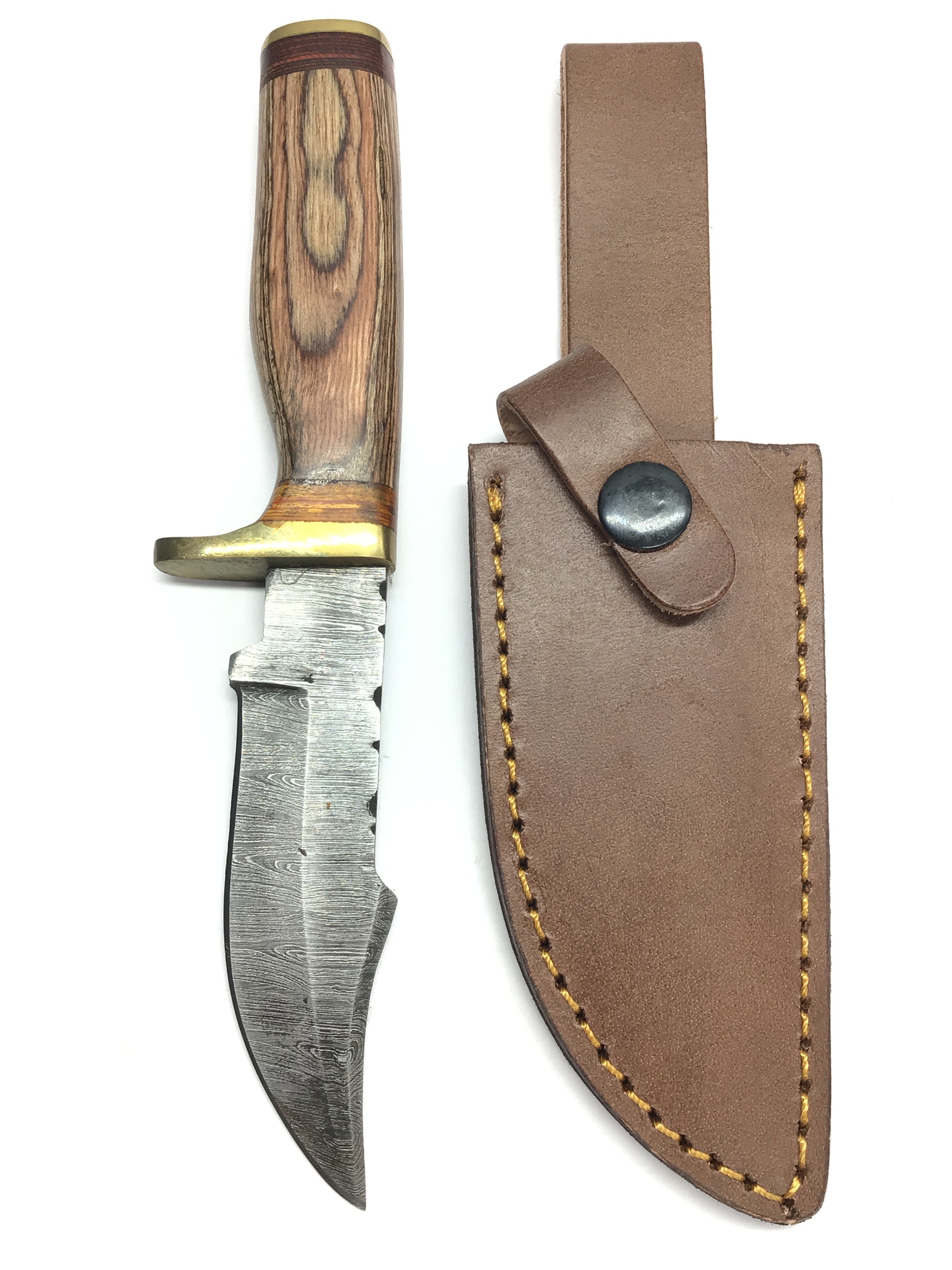 Damascus skinning knife