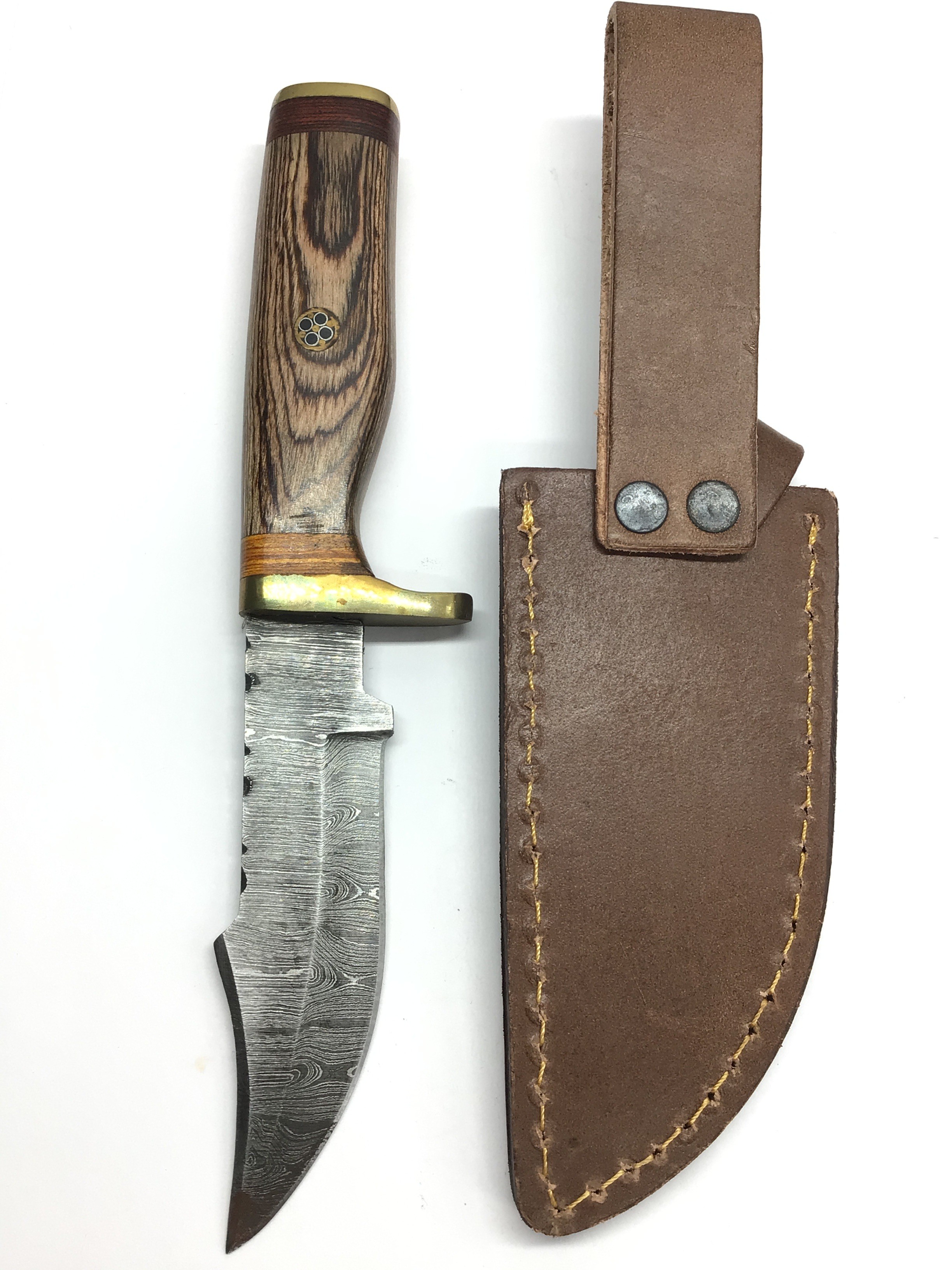 Damascus skinning knife