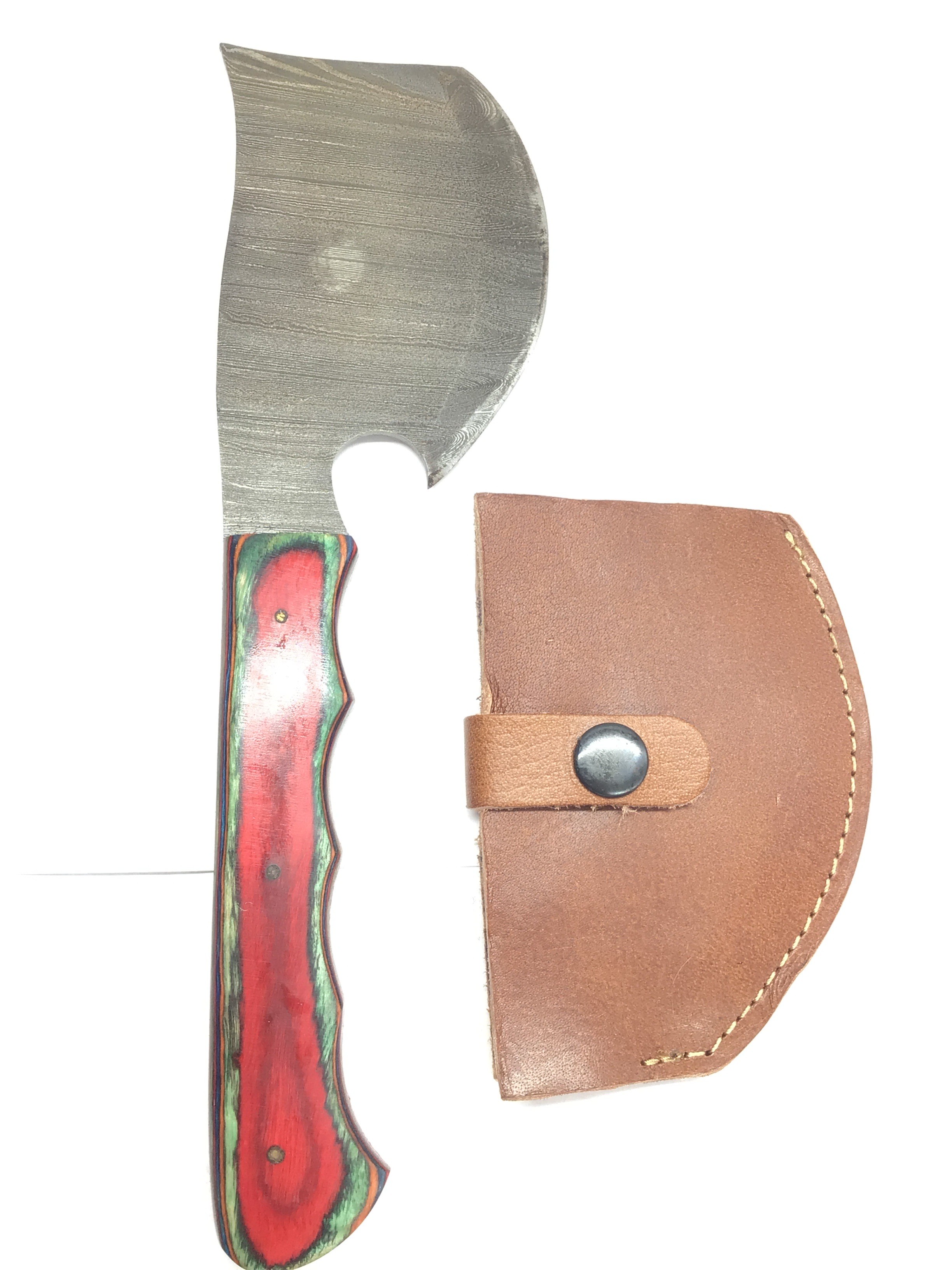 Damascus bladed hunting/throwing axe