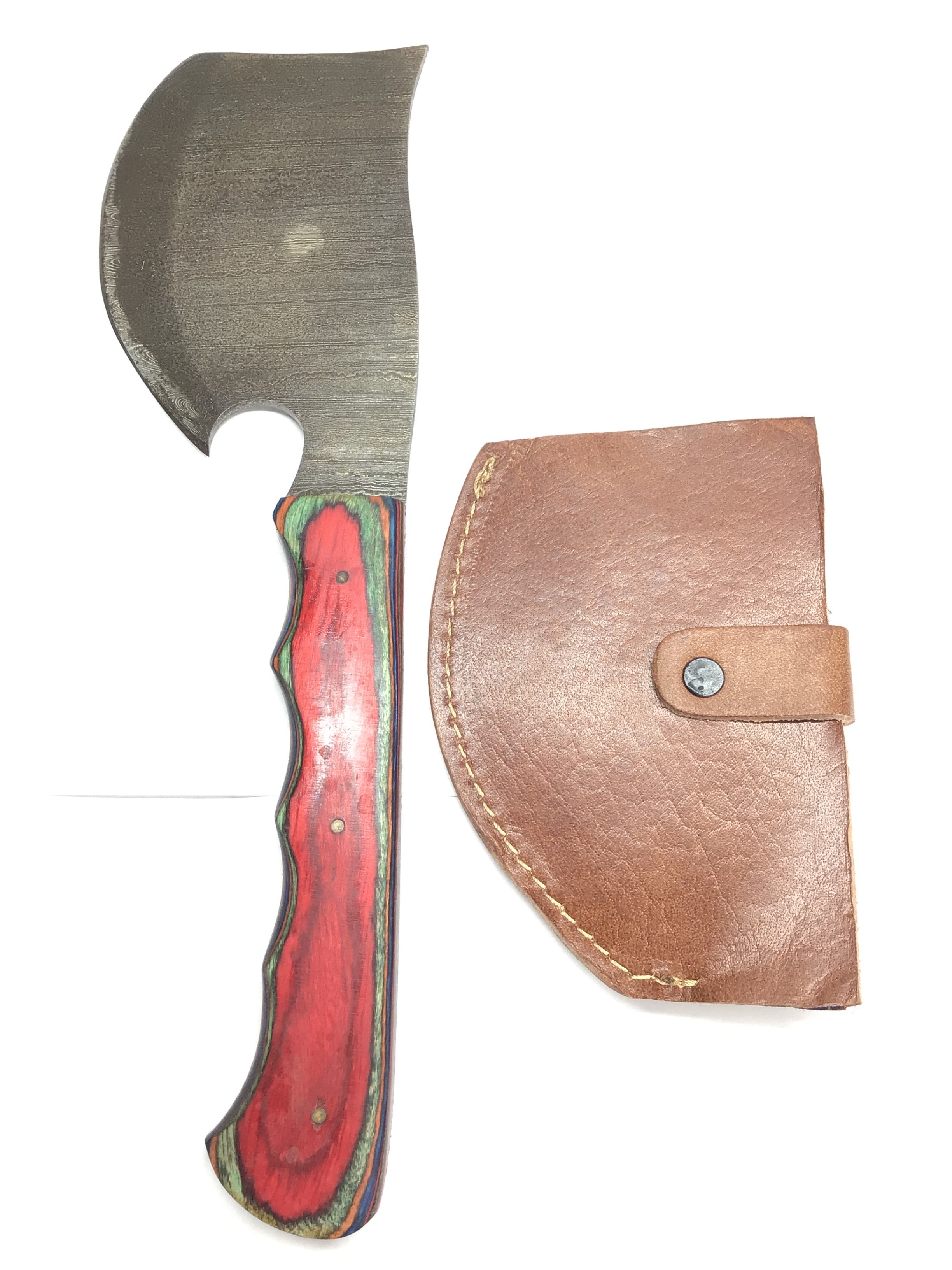 Damascus bladed hunting/throwing axe