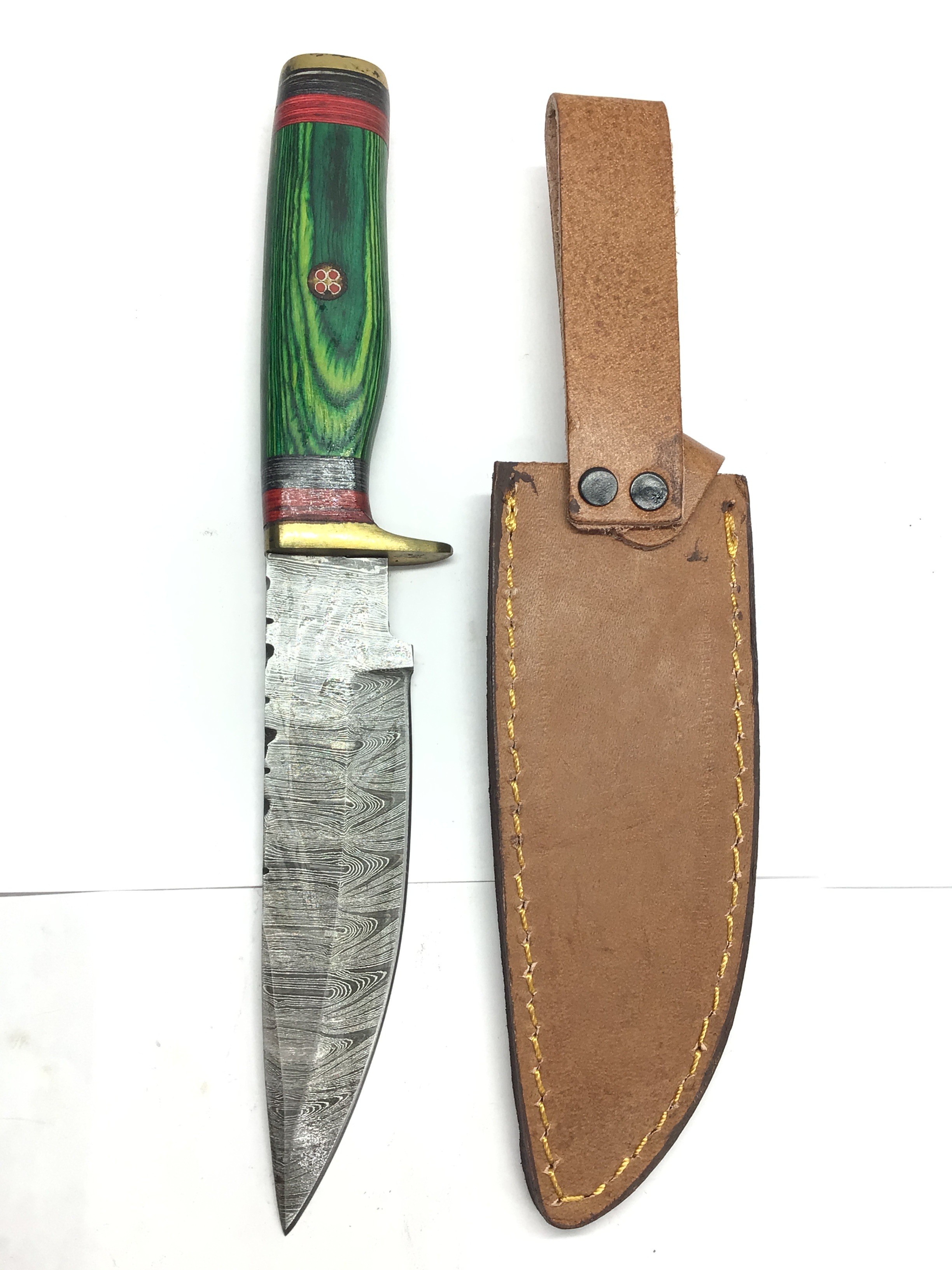 Damascus skinning knife