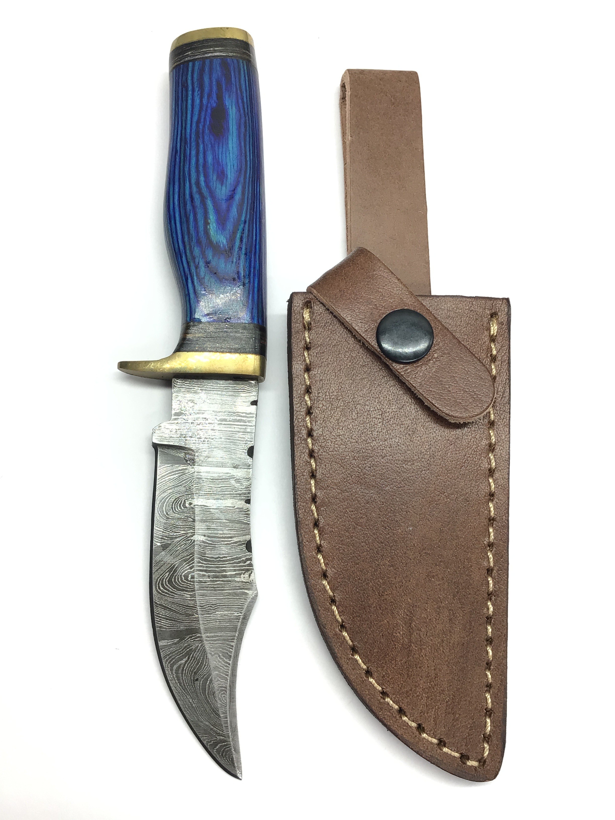 Damascus skinning knife