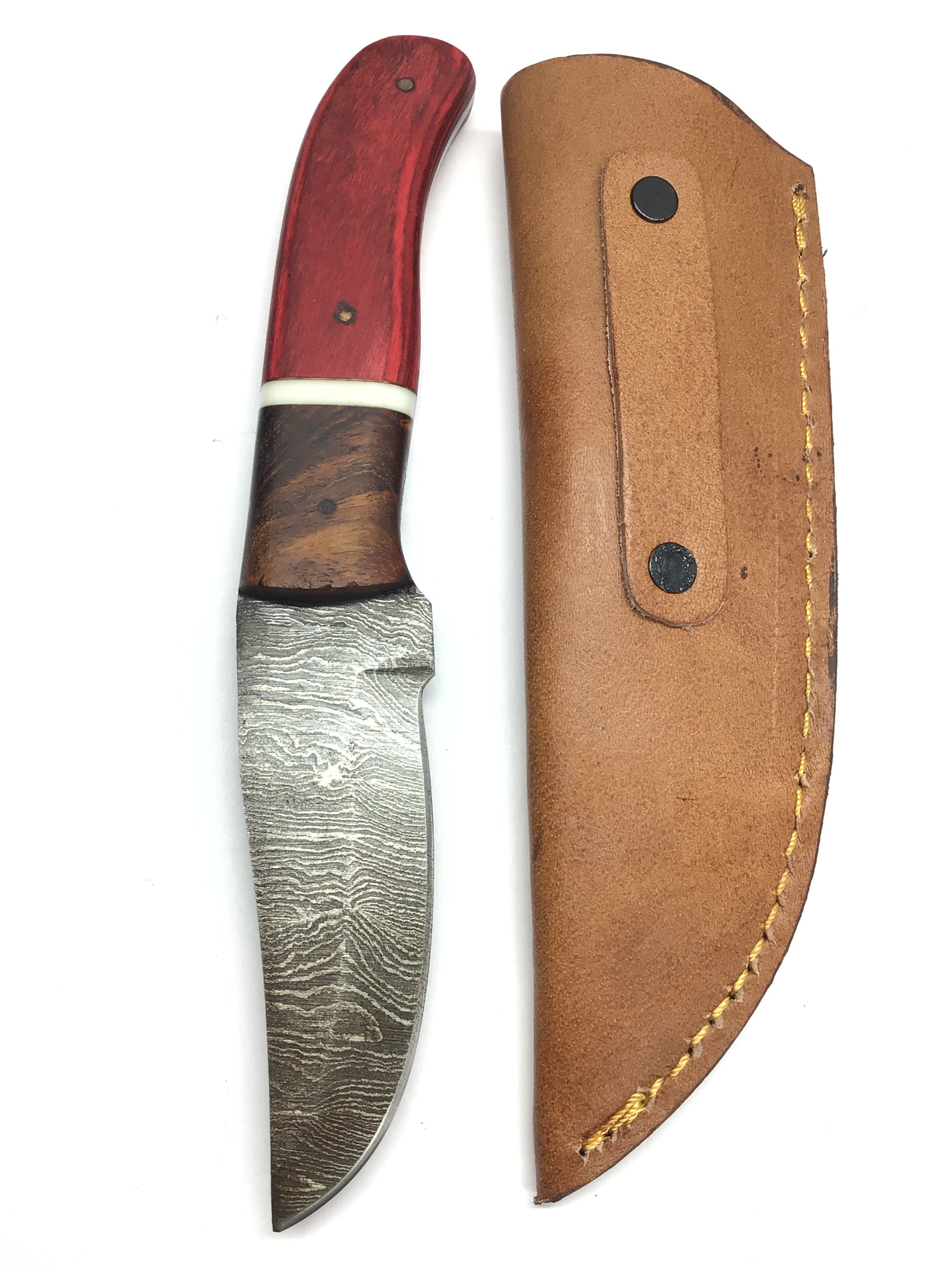Damascus skinning knife