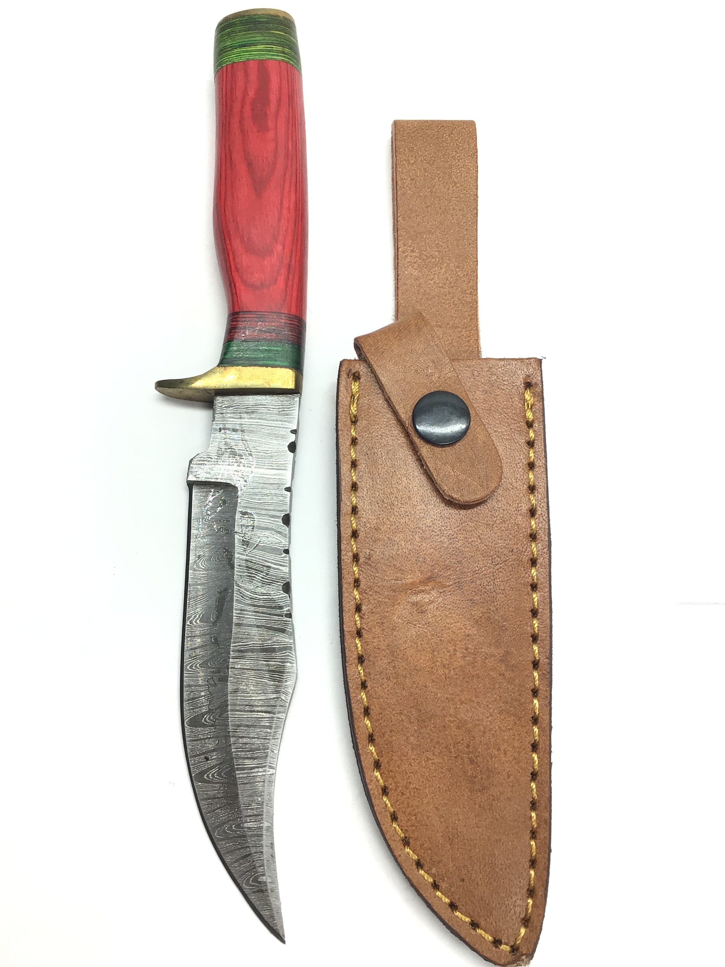 Damascus skinning knife