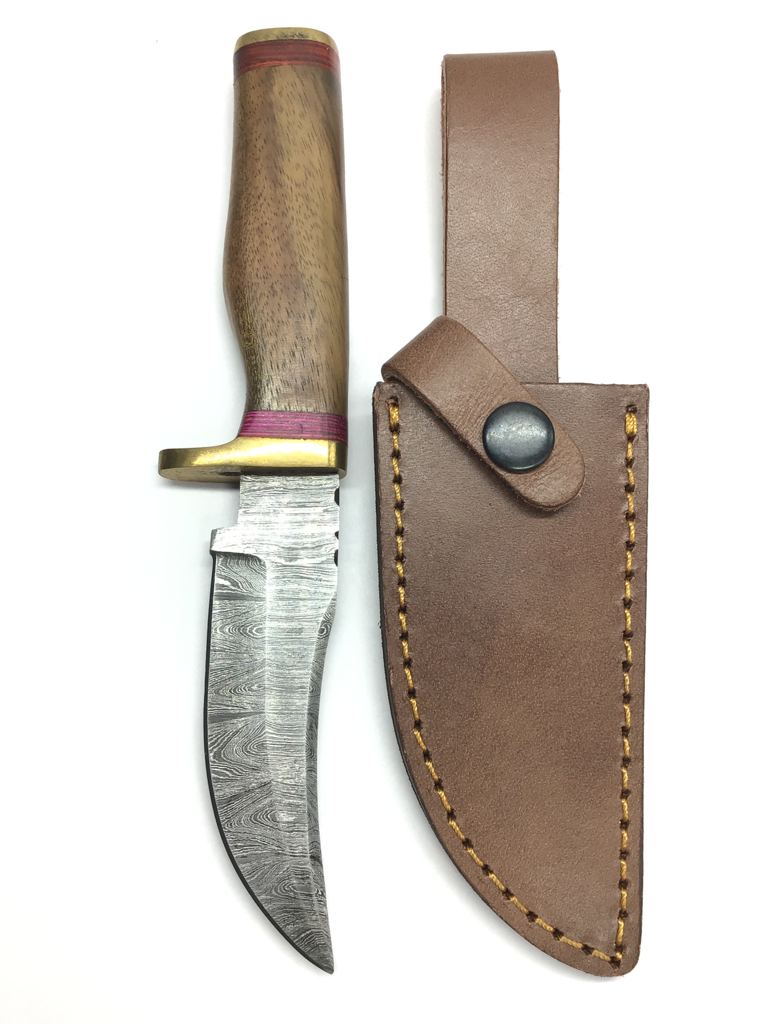 Damascus skinning knife