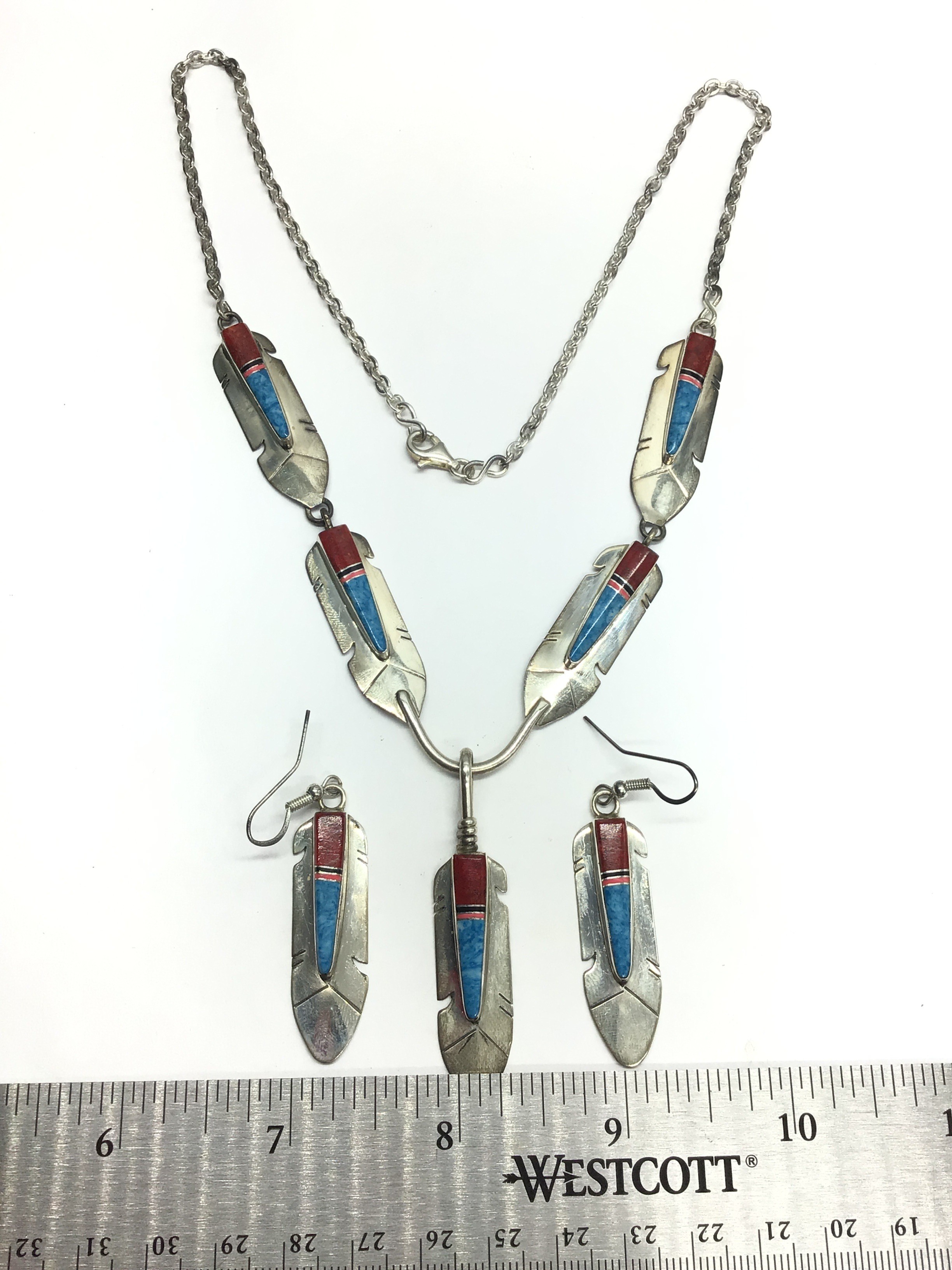 Navajo handmade jewelry set