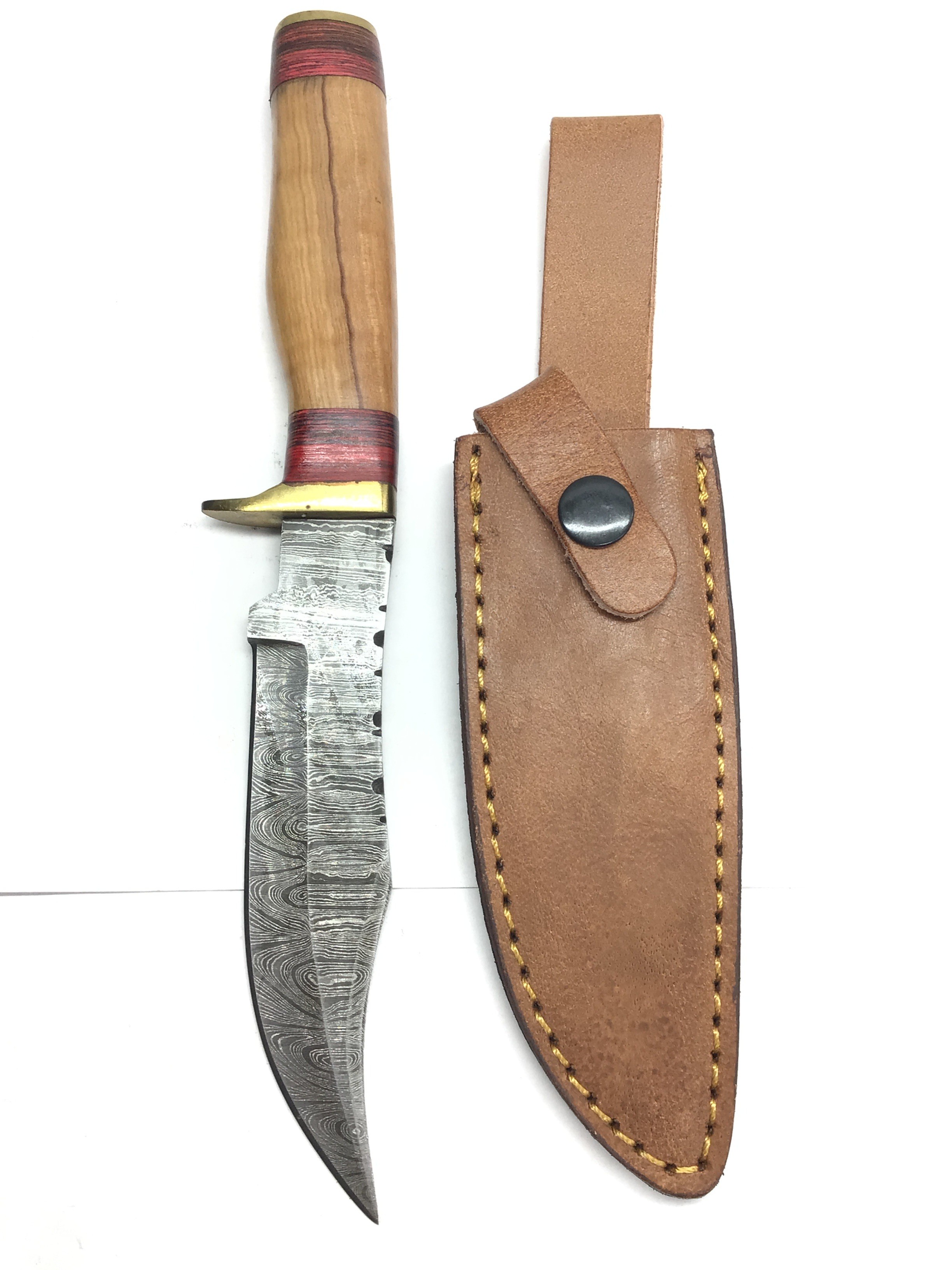 Damascus skinning knife