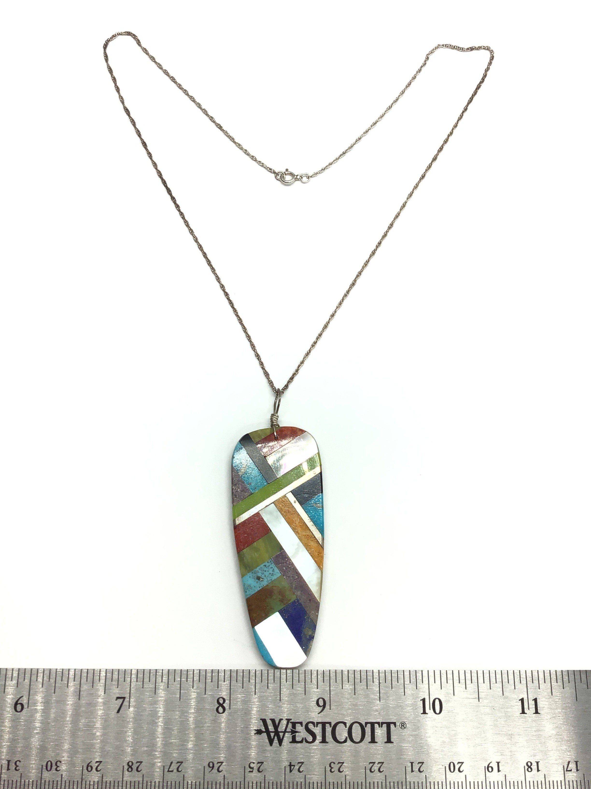 Artisan made necklace with pendant