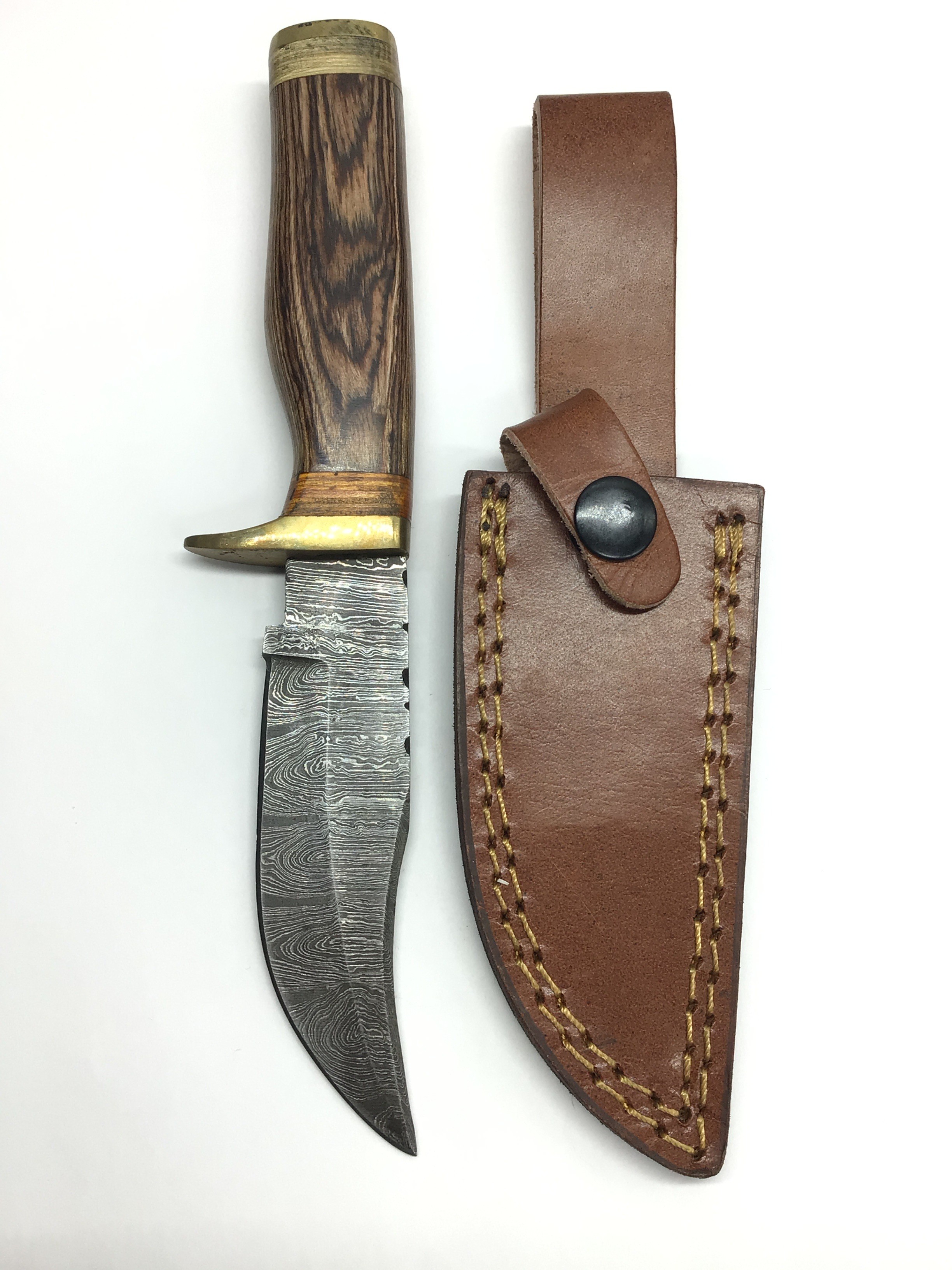 Damascus skinning knife