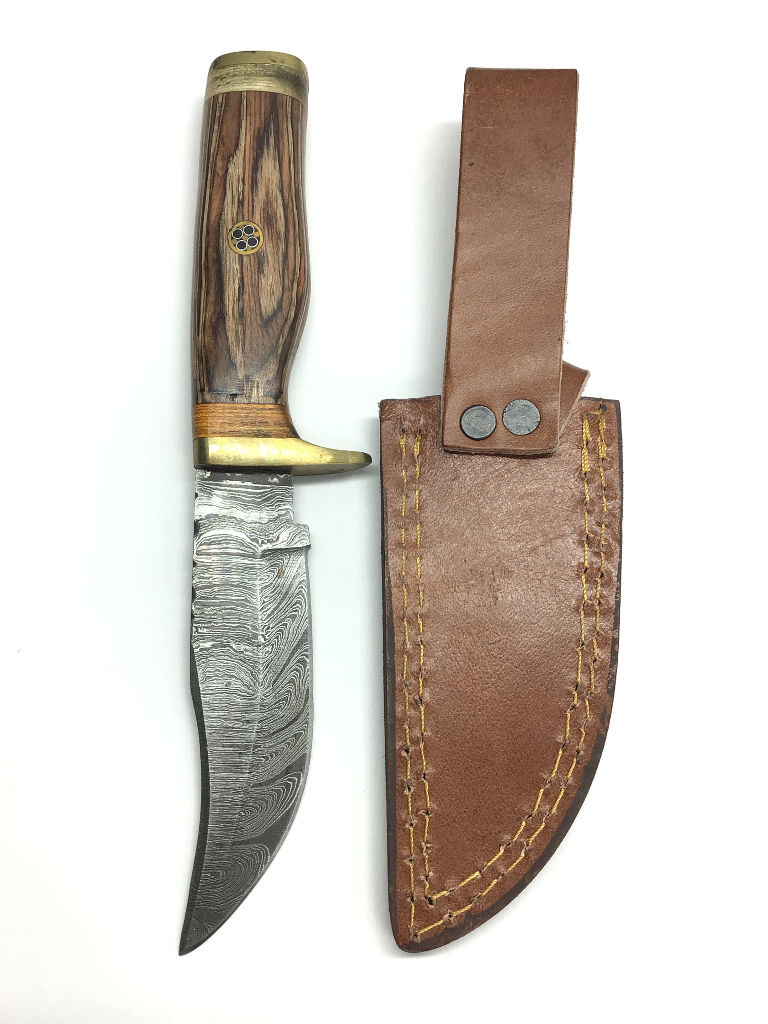 Damascus skinning knife