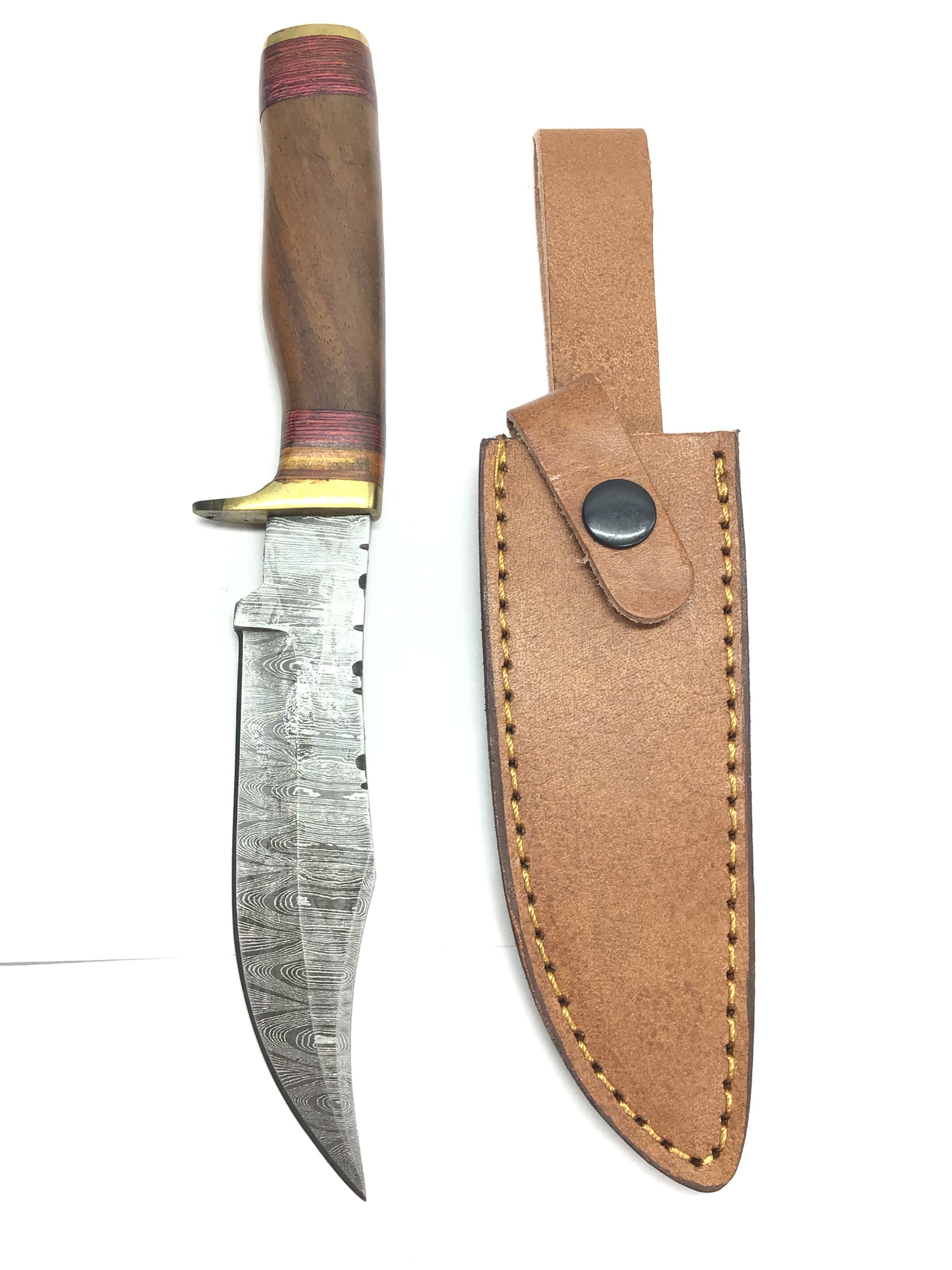 Damascus skinning knife