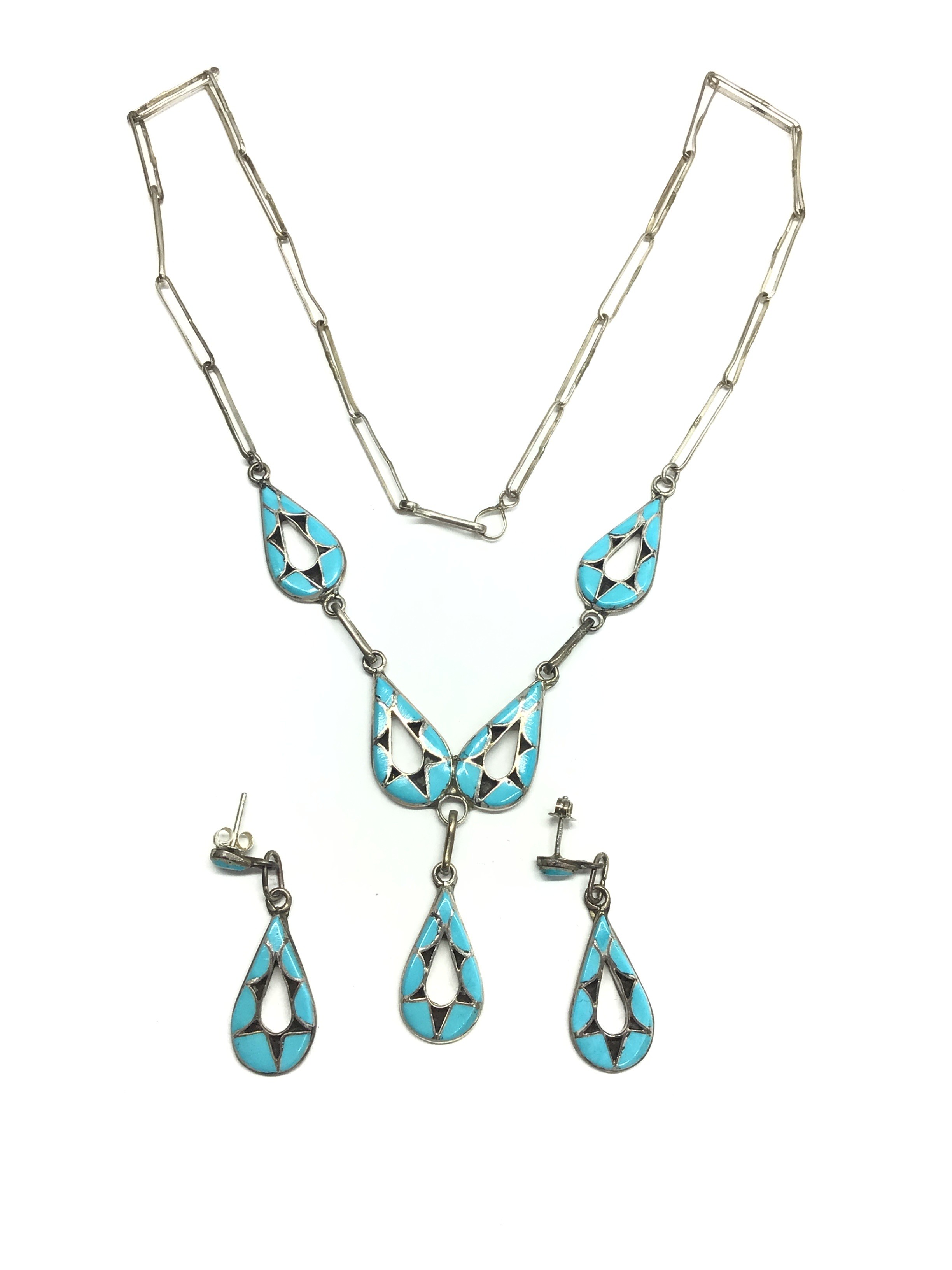 Zuni handmade jewelry set