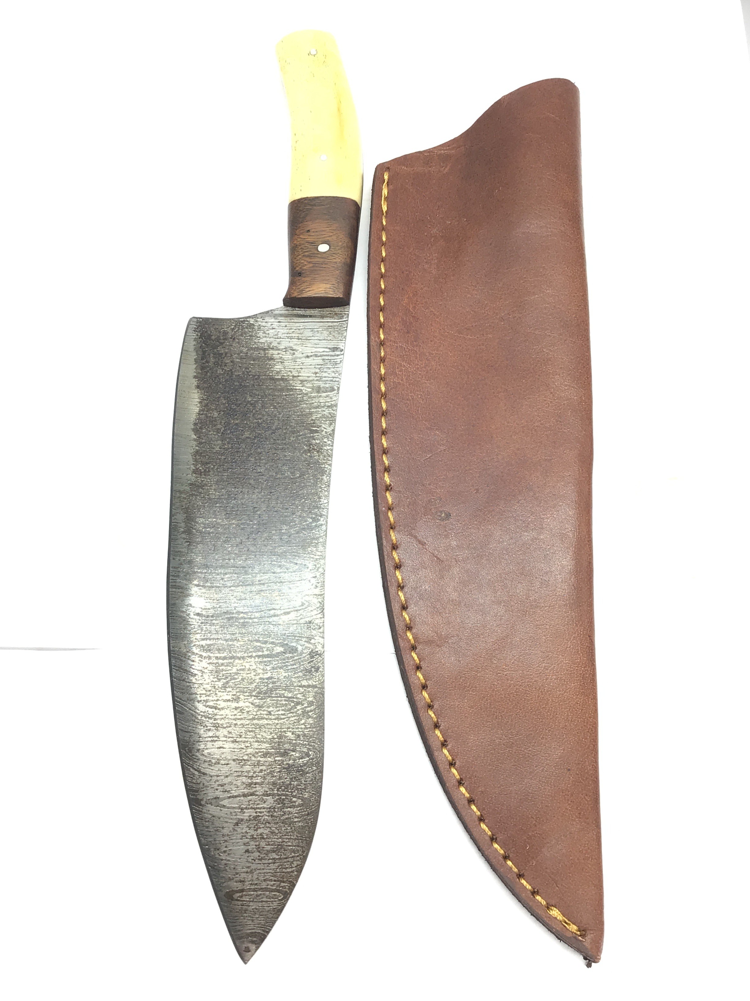 Damascus kitchen knife