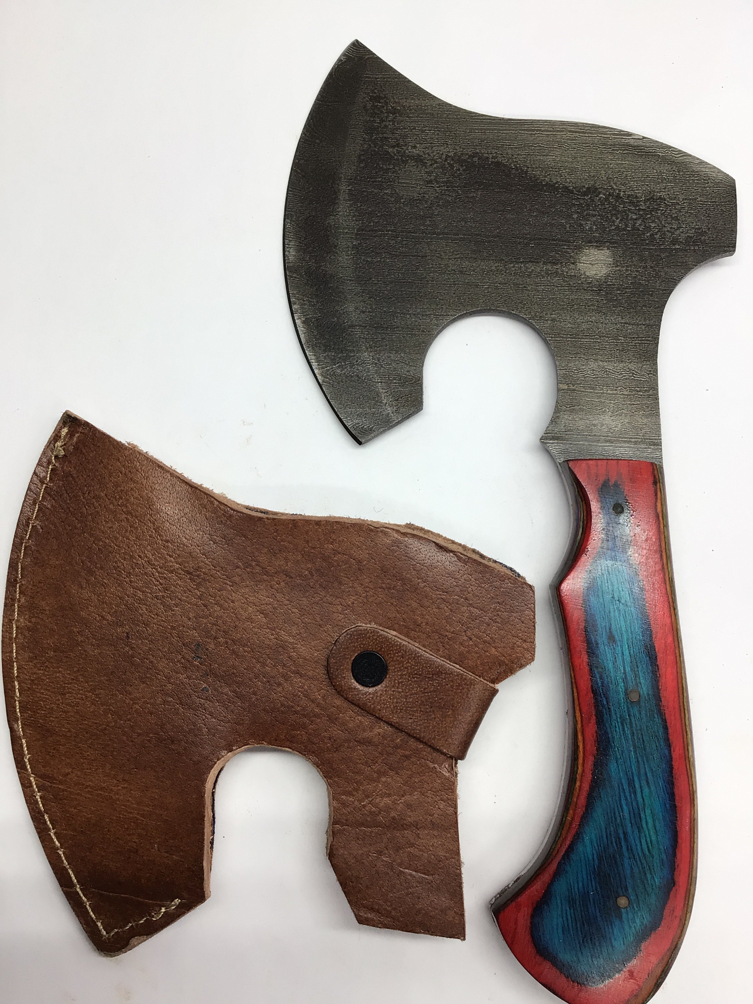 Damascus bladed hatchet