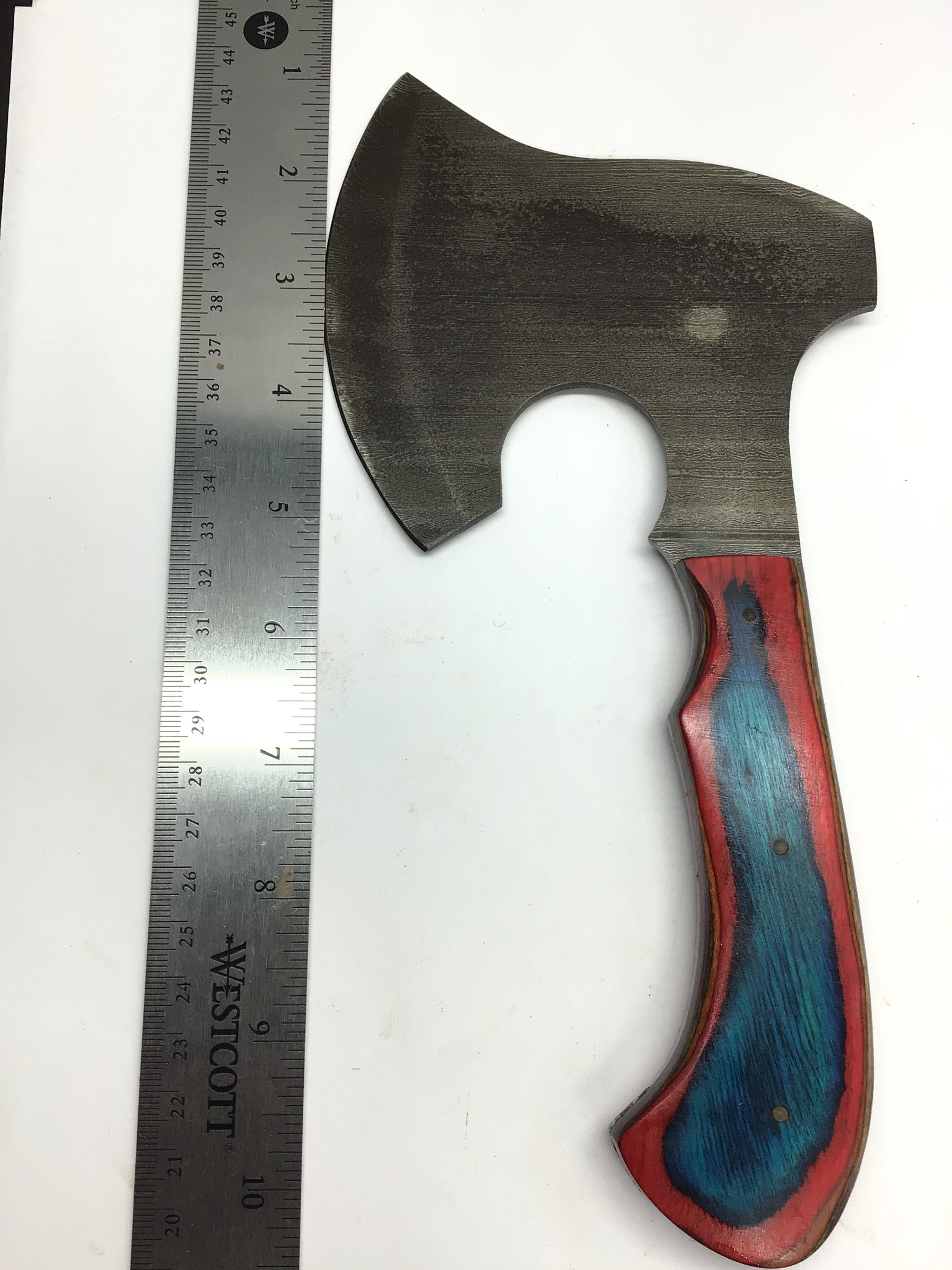 Damascus bladed hatchet