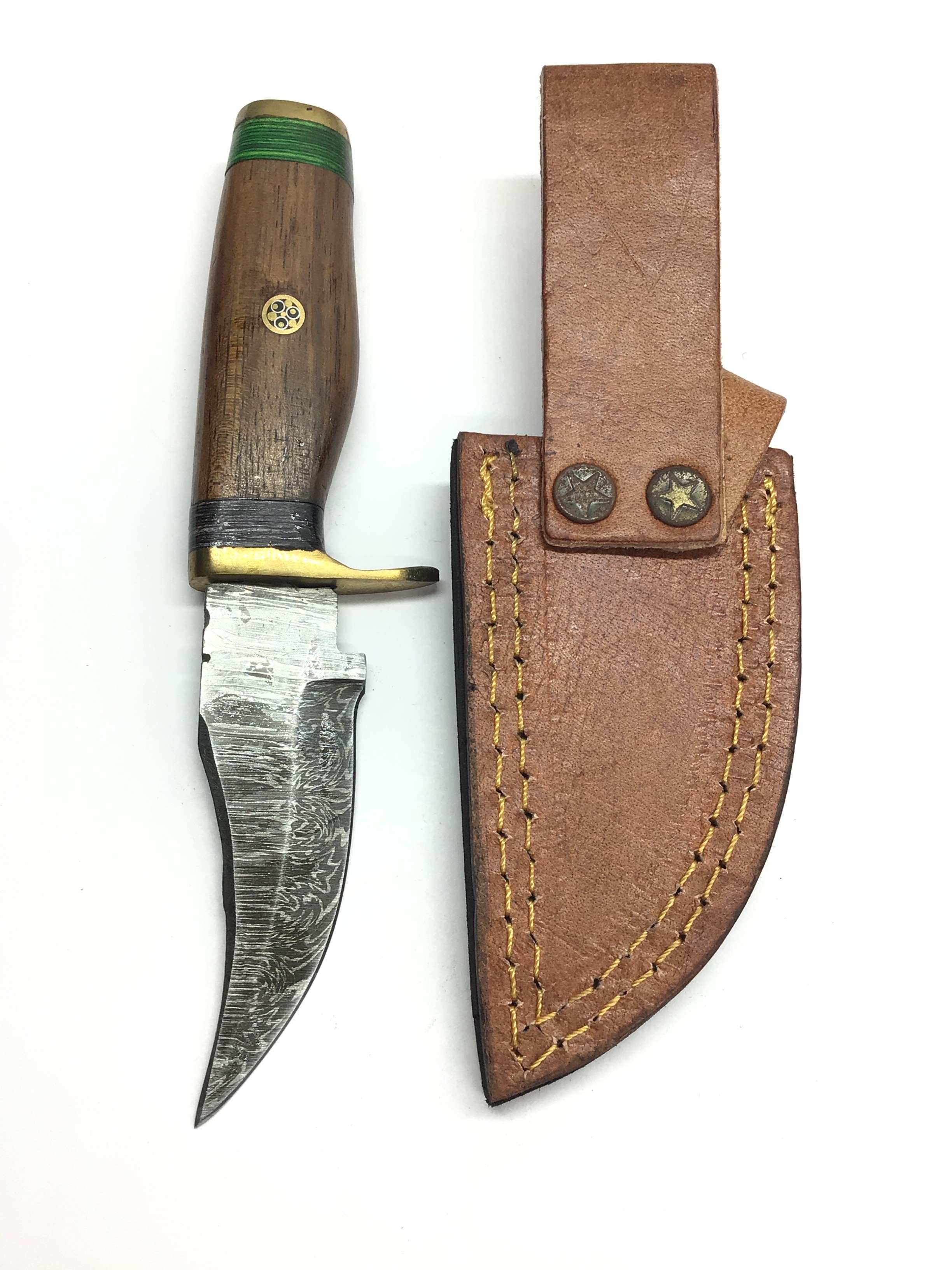 Damascus skinning knife