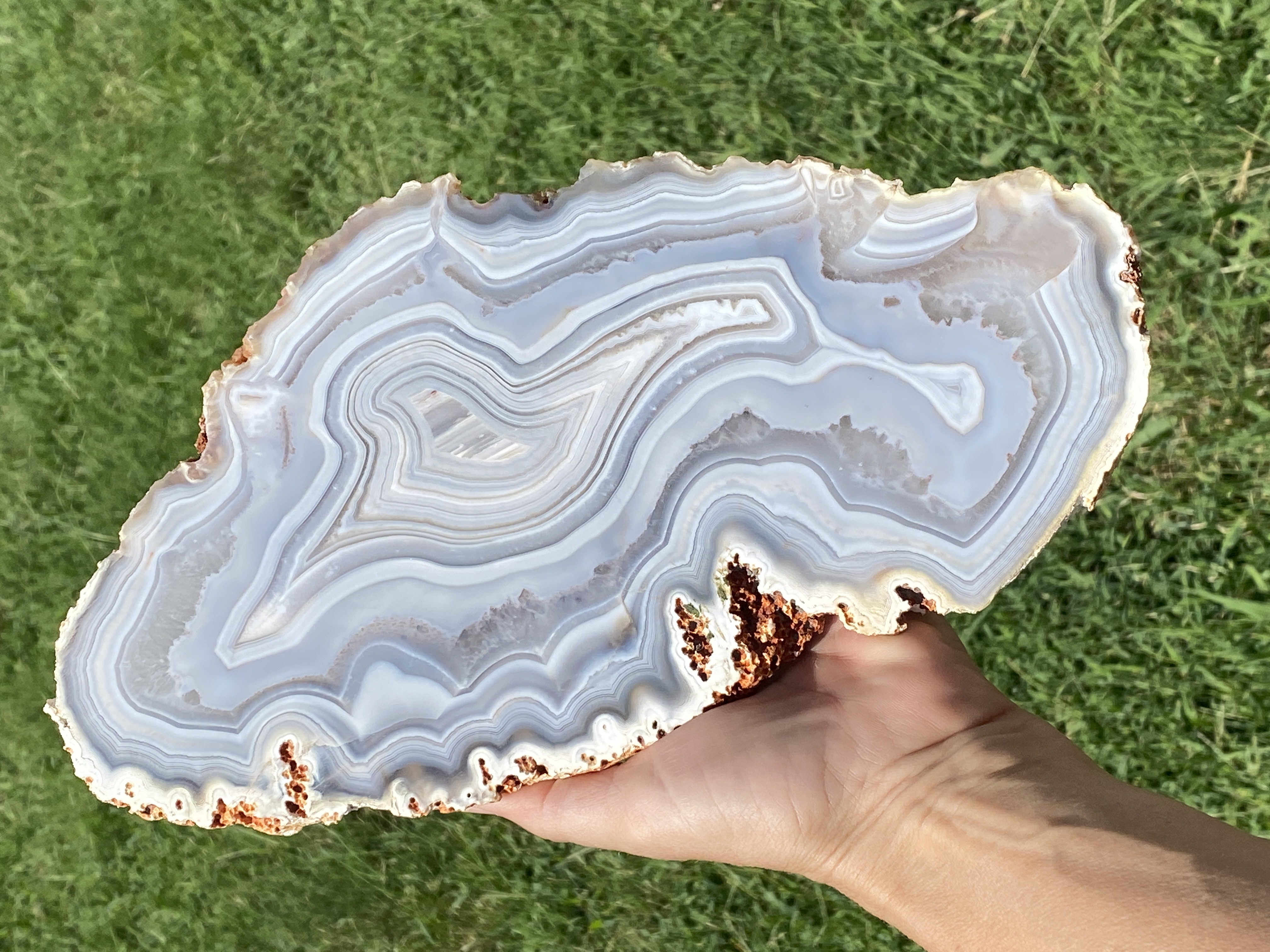 Agate, Rock, Crystal, Slab, Decor, Collectible