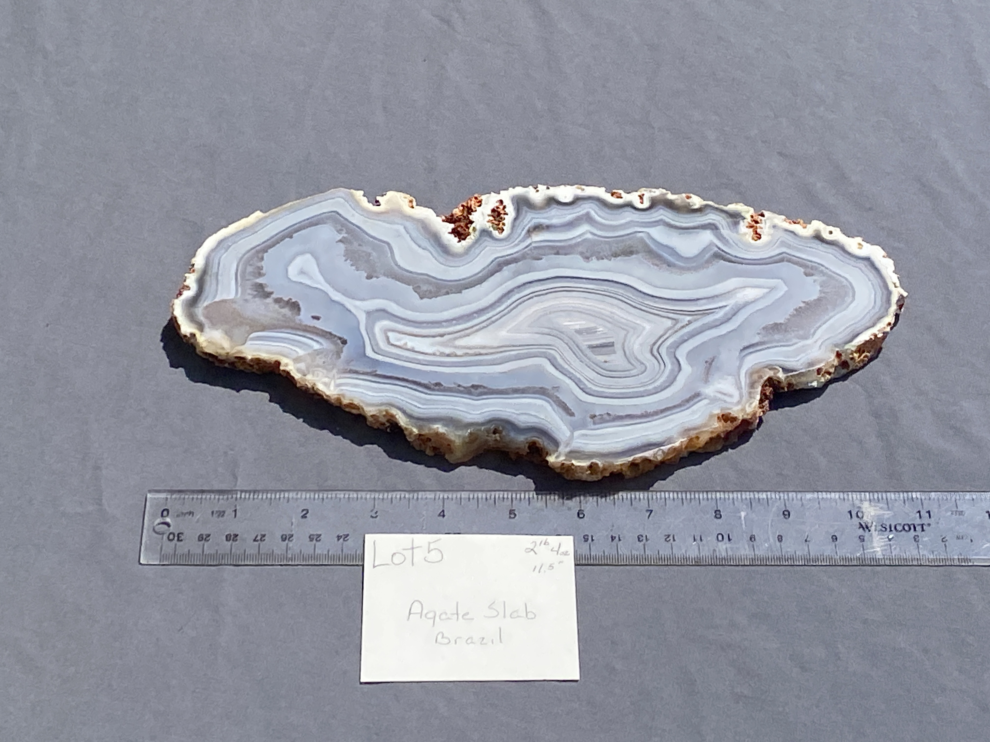 Agate, Rock, Crystal, Slab, Decor, Collectible