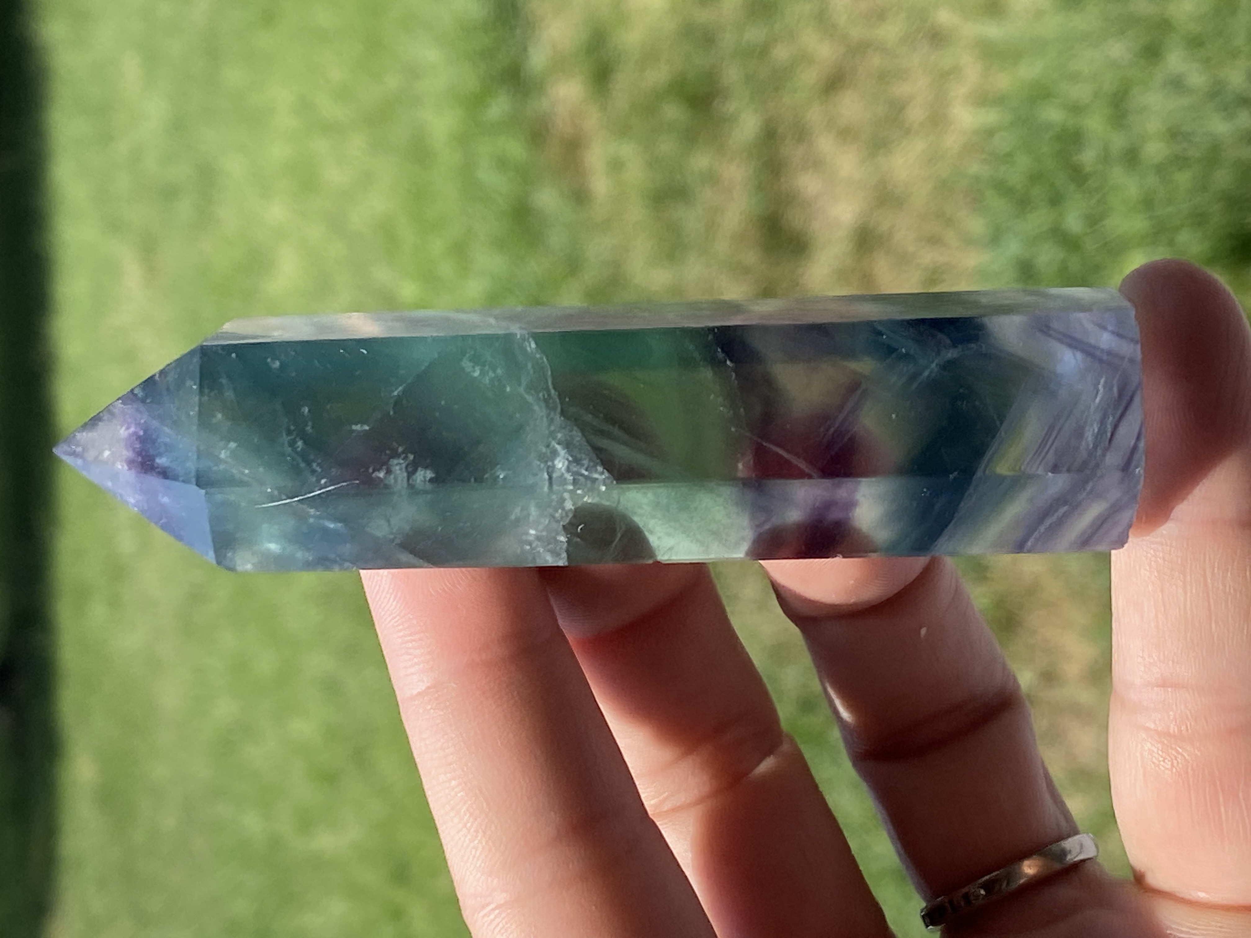 Oblisk, Tower, Rock, Crystal, Decor, Fluorite, Fluorescent