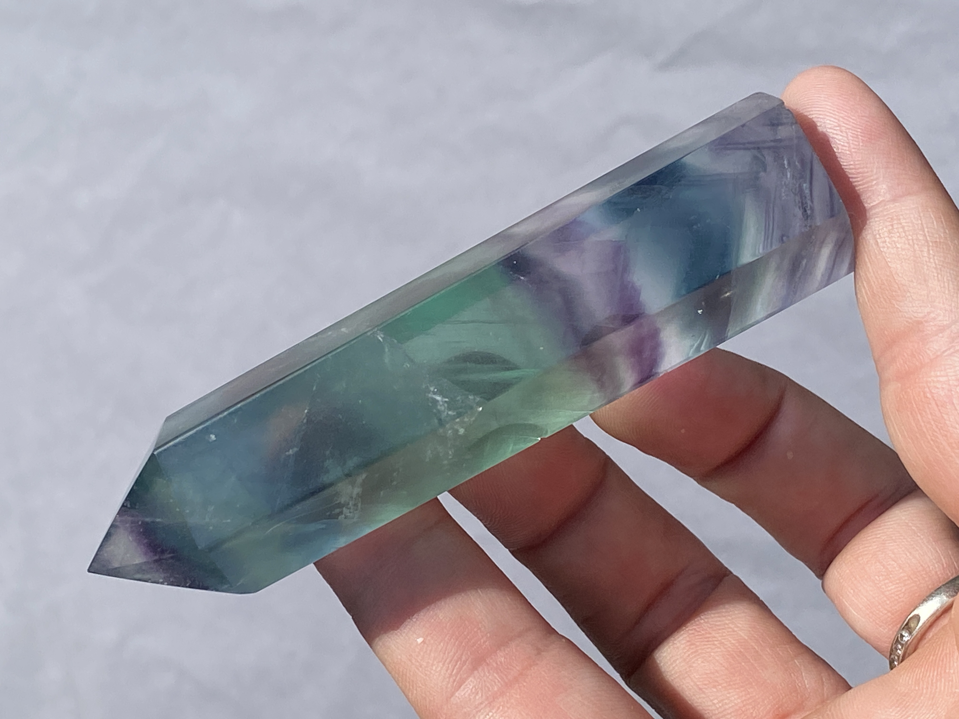 Oblisk, Tower, Rock, Crystal, Decor, Fluorite, Fluorescent