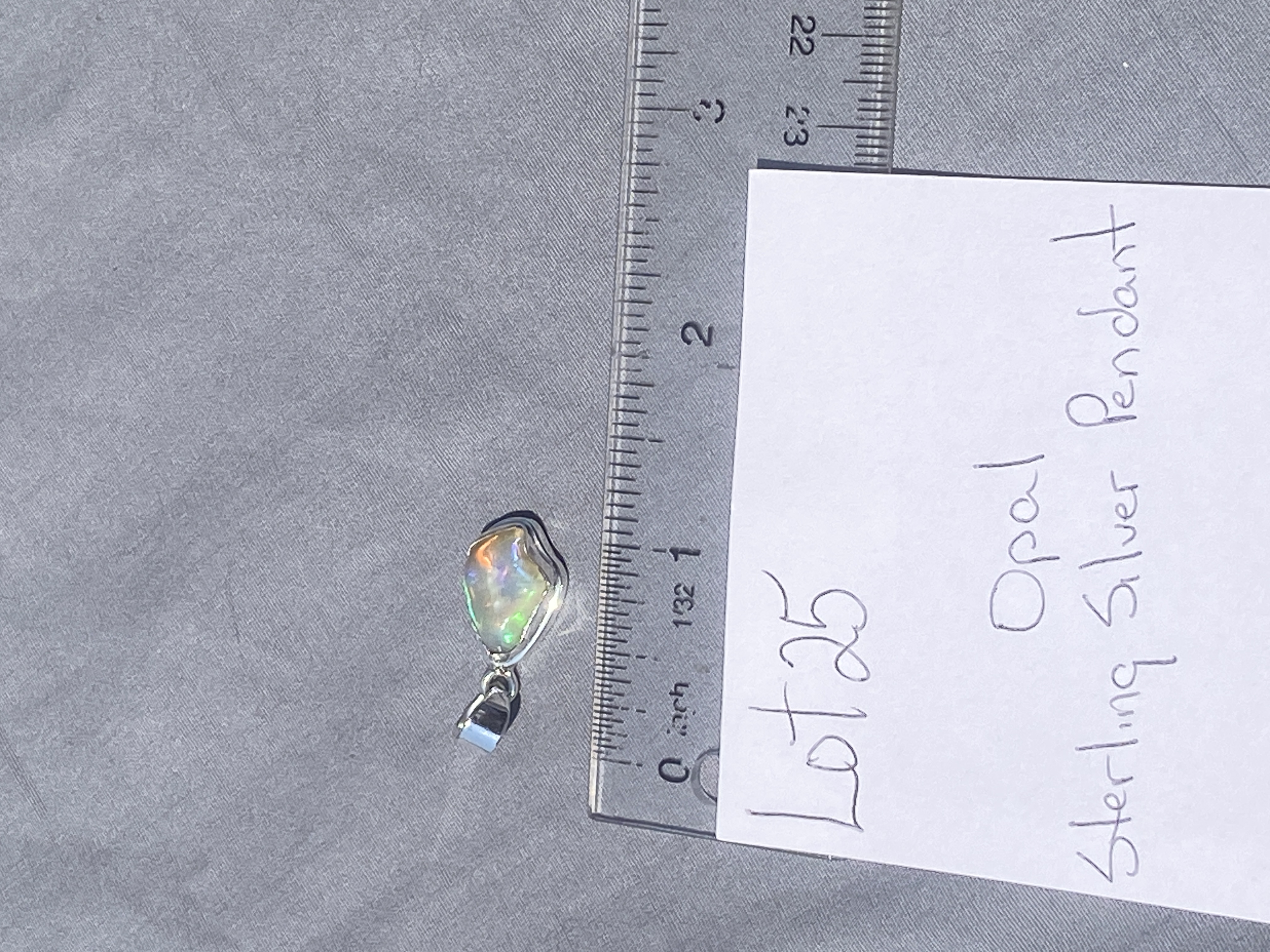 Opal, Rock, Crystal, Sterling Silver, Jewelry, Pendant