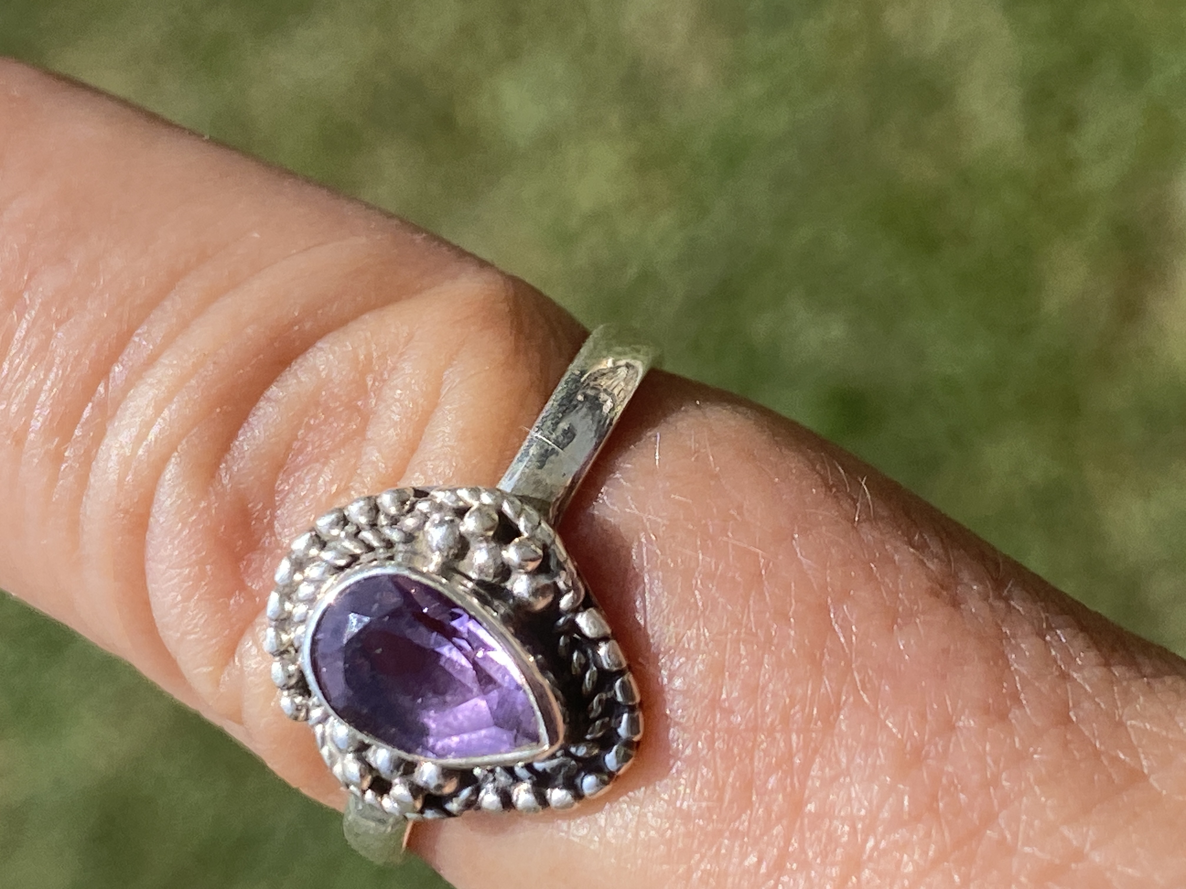 Amethyst, Sterling Silver, Ring, Jewelry
