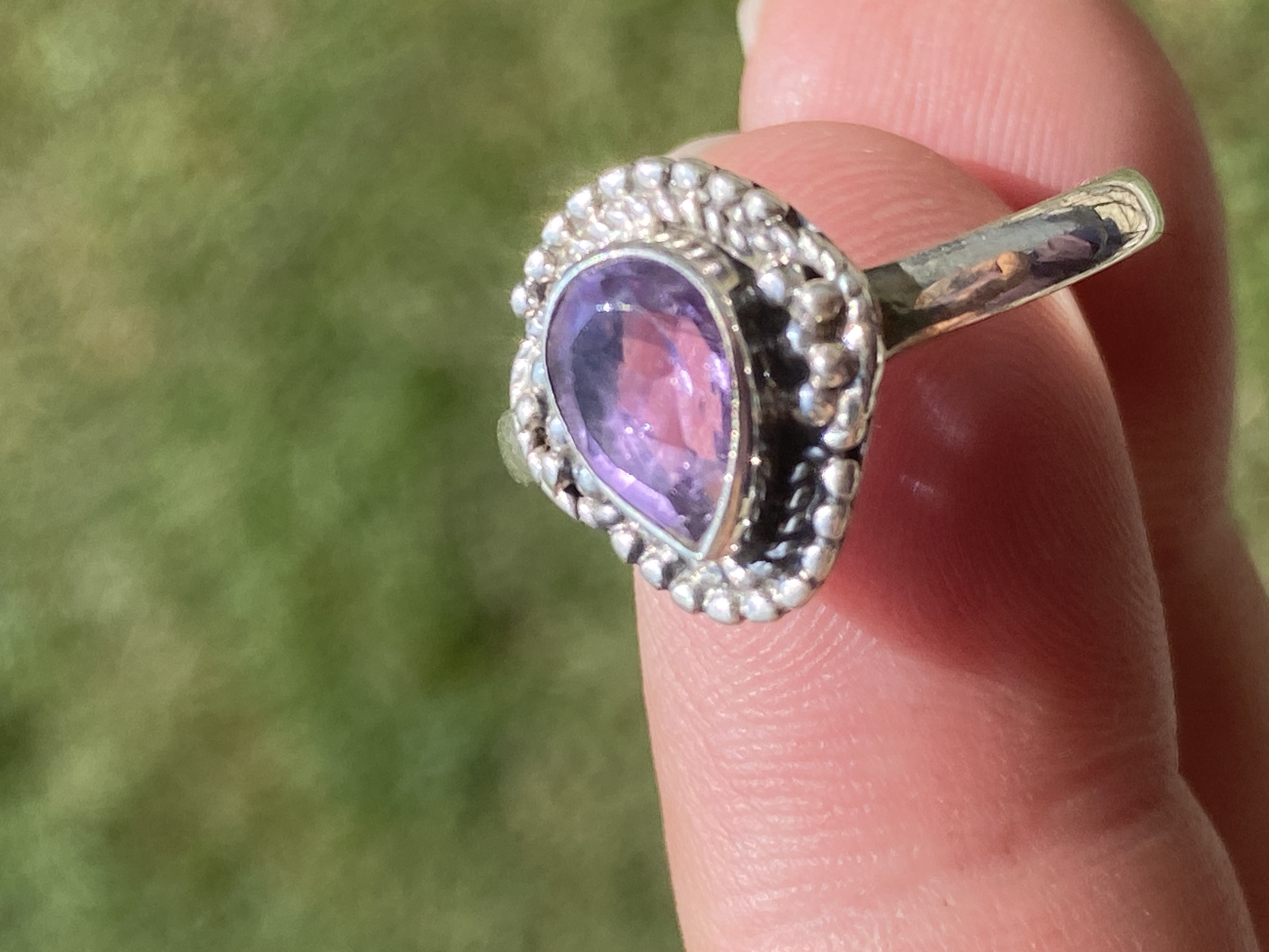 Amethyst, Sterling Silver, Ring, Jewelry