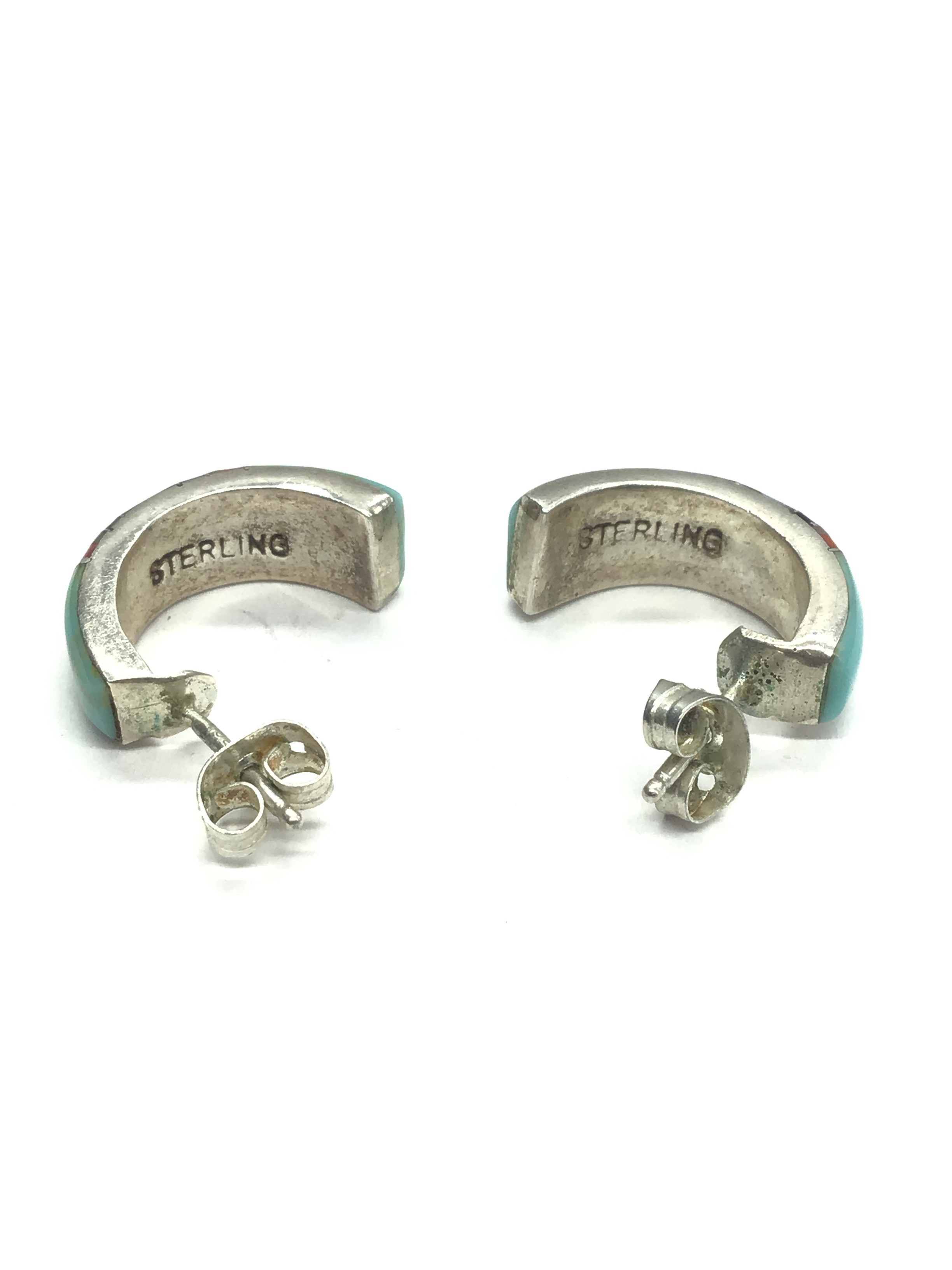 Zuni multi stone earrings