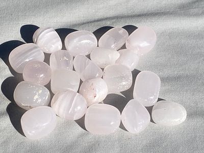 Magnanocalcite, Rock, Tumbled, Collectible, Fluorescent, Mineral. Tumbled Magnanocalcite 