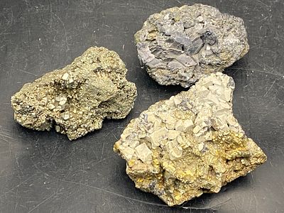 Galena, Pyrite, Rock, Collectible, Mineral, Specimen. Galena-Missouri, Pyrite-Peru, Galena and 