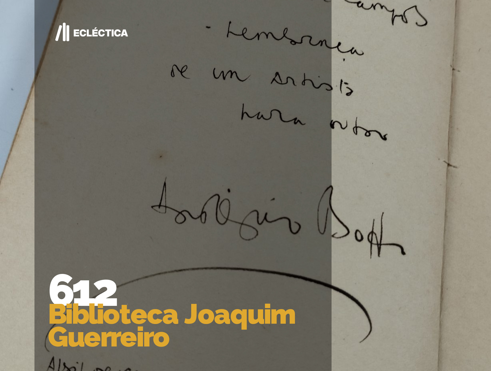 Ecl&eacute;ctica Leil&otilde;es | Leil&atilde;o 612 | Biblioteca Joaquim Guerreiro