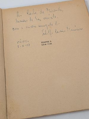Adolfo Casais Monteiro; Sempre e sem fim. MONTEIRO (Adolfo Casais) SEMPRE E SEM FIM: Poemas . 