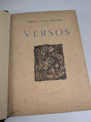 MONTEIRO (Adolfo Casais). VERSOS 1928/1936. Lisboa. 1944. MONTEIRO (Adolfo Casais) VERSOS 