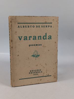 SERPA (Alberto de). VARANDAS: Poema. Coimbra. 1934. SERPA (Alberto de) 
VARANDAS: Poema . 