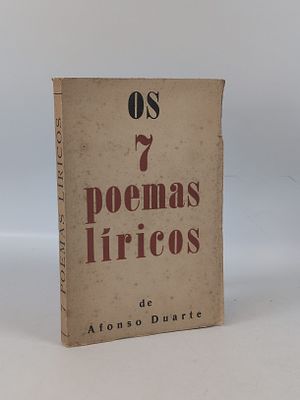 DUARTE (Afonso). OS SETE (7) Poemas L&iacute;ricos. Coimbra. 1929. DUARTE (Afonso) OS SETE (7) Poemas 