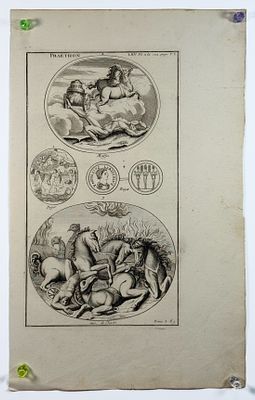 Падение Фаэтона — [PHAETHON. London:1721?]. На вержированной бумаге. Гравюра на меди (резцовая 