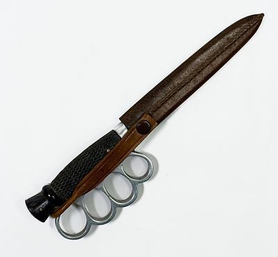 Британский траншейный нож-кастет Hibbert and Son Thistle Pommel Fighting Knife (Англия). Он 