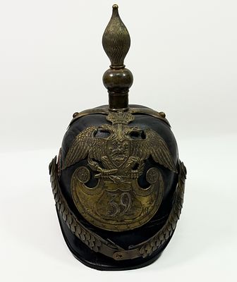 Каска офицерская пехотная образца 1844 года. Принадлежала офицеру 32-го Кременчугского 