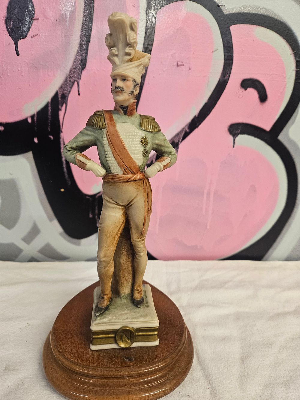 Lot 240 – A Capodimonte Bisque Porcelain Napoleonic Military Figurine by Gino Cappe