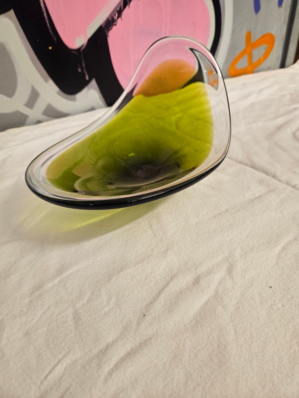 Lot 241 – Mid-Century Modern Sommerso Art Glass Biomorphic Dish