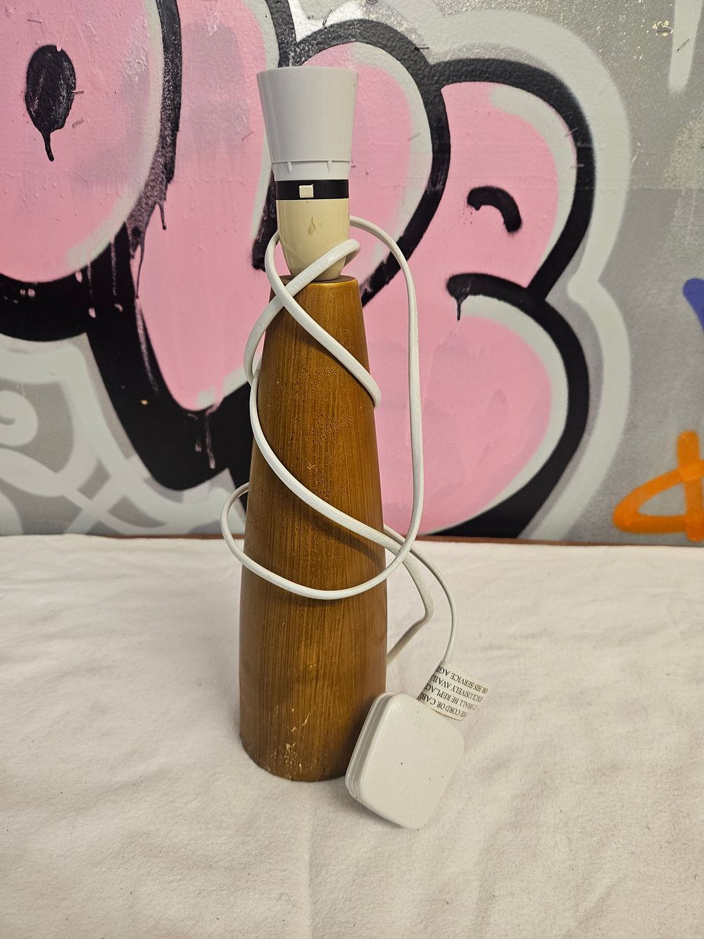Lot 245 – Mid-Century Modern Style Turned Hardwood Table Lamp Base