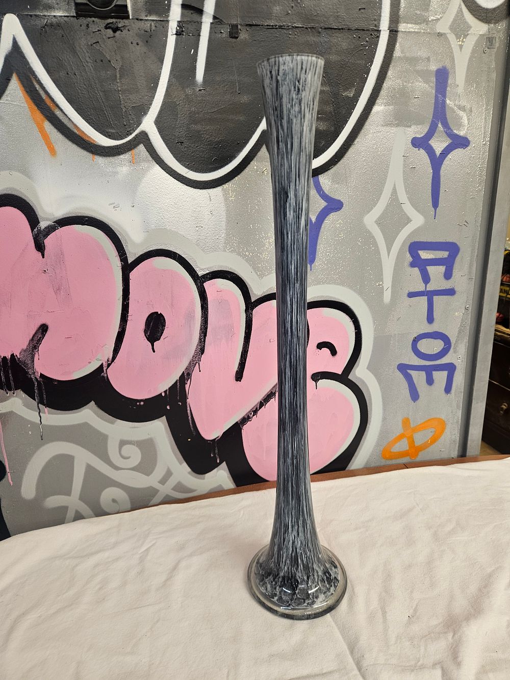 Lot 261 – A mid-century modern style monochrome art glass trumpet vase