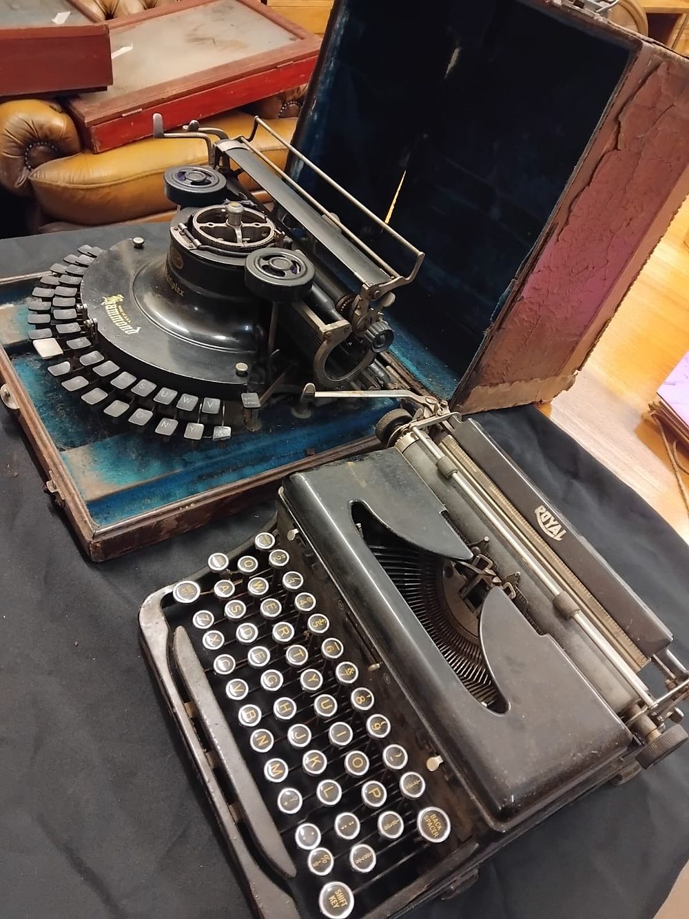 Lot 329 – Two Antique Typewriters comprising a Hammond Multiplex and a Royal Portable Model