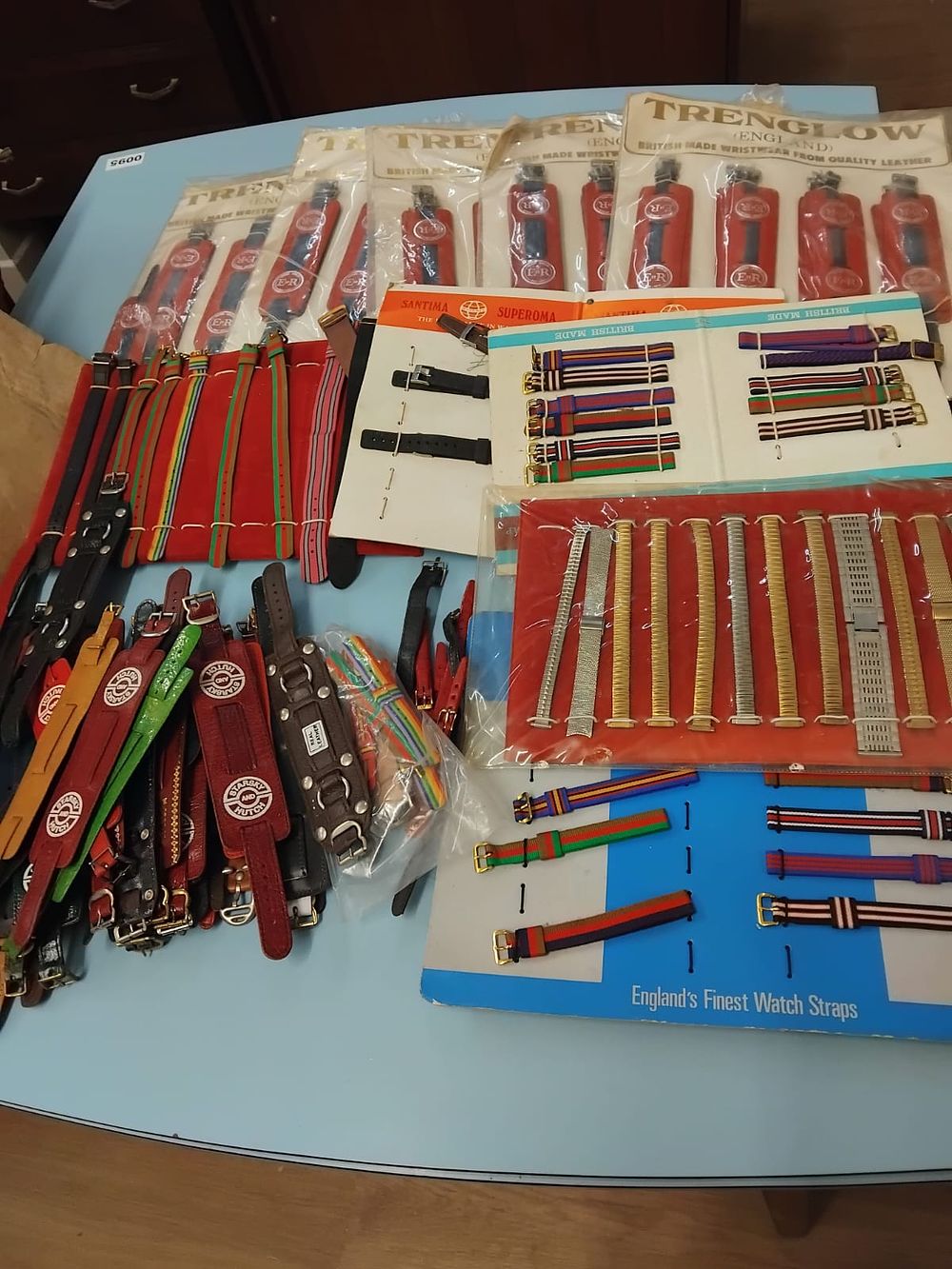 Lot 342 – A Large Collection of Vintage New Old Stock British Watch Straps and Bracelets