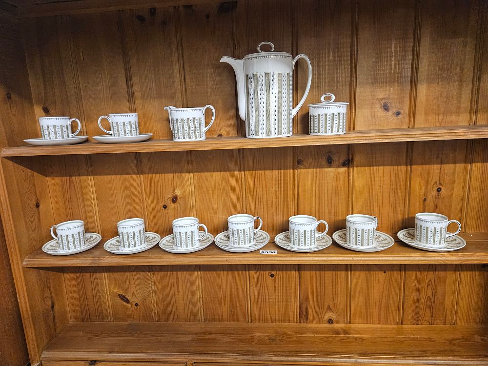Lot 358 – A Susie Cooper Bone China Persia Pattern Coffee Service