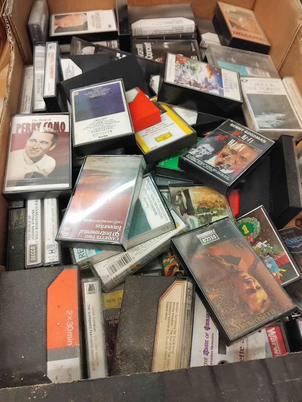 Lot 388 – An Assortment of Audio Cassette Tapes Featuring Classical and Popular Artists
