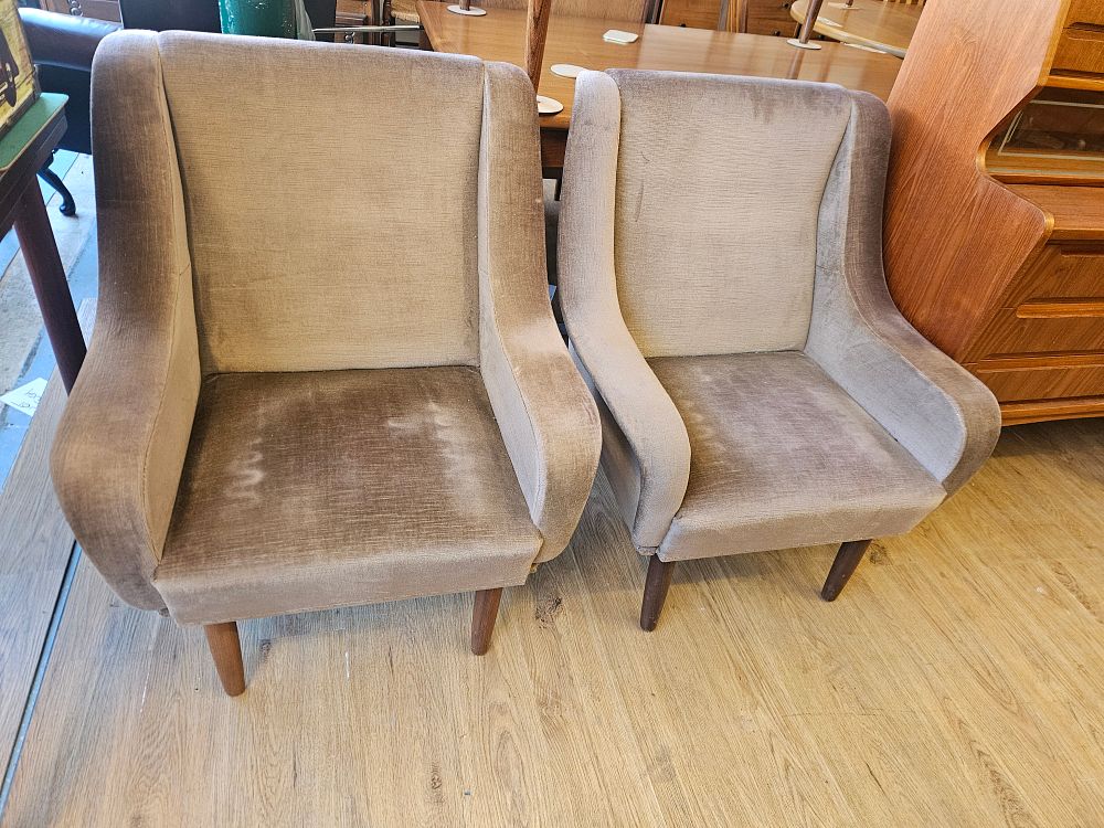 Lot 166 – A Pair of Mid-Century danish armchairs