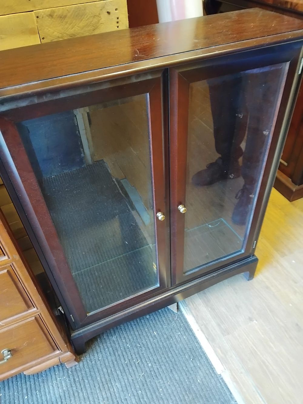 Lot 176 – stag glazed display unit